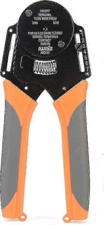 IWD-20 Crimping Tool for Size 20 Solid Contacts Deutsch Amphenol Connectors