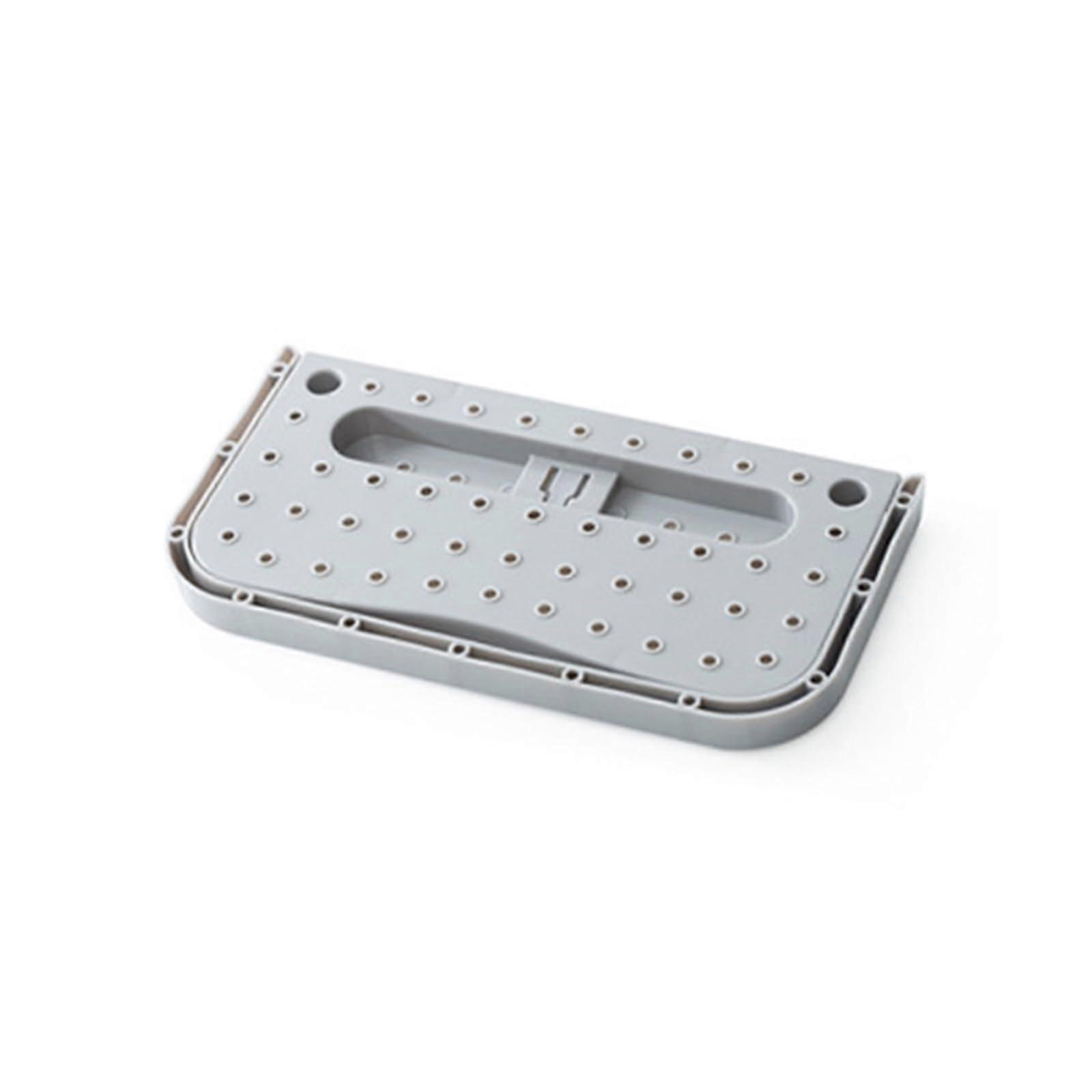 Wall Mounted Shoe Rack Set of 10 Gray Holders for  Heels Sneakers Slippers Space Saving Organizer