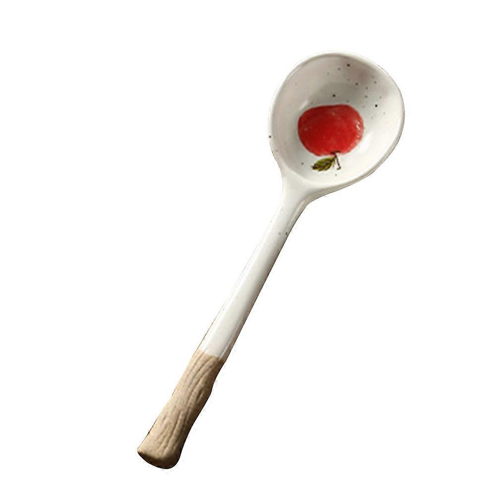 Ceramic Spoon Restaurant Soup Spoon for Kitchen Use