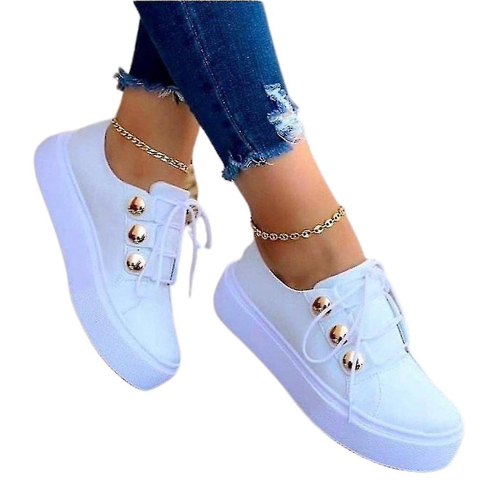 kvinner uformell plattform blonder opp sko