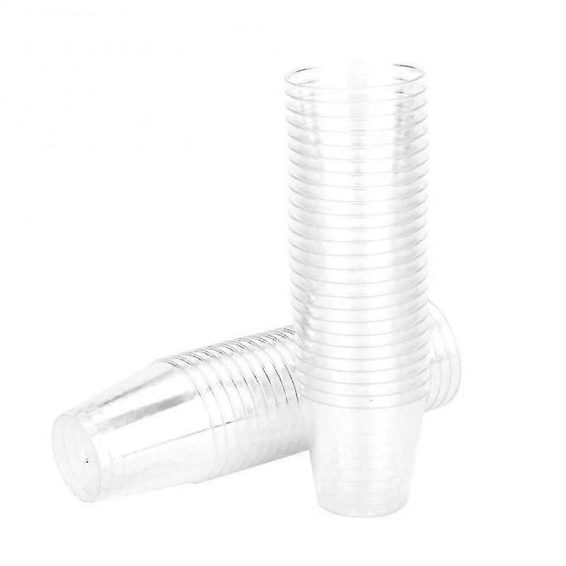 20個30ml透明プラスチックショットグラス、使い捨てパーティーカップ、ポータブルゼリー容器