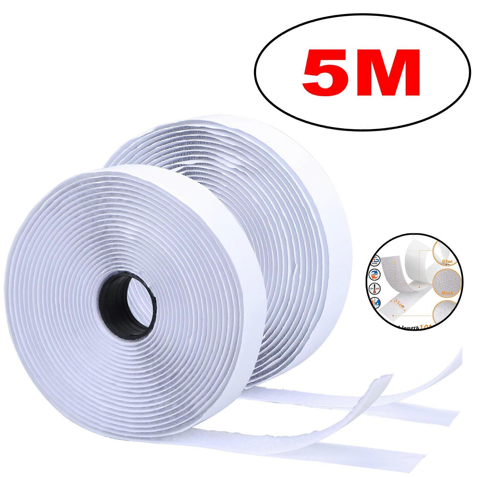 1-10M Velcros Self Adhesive Hook and Loop Tape Fastener House Diy Magic Tap Auto Double Sided Roll Strong Glue Home Strap Strips