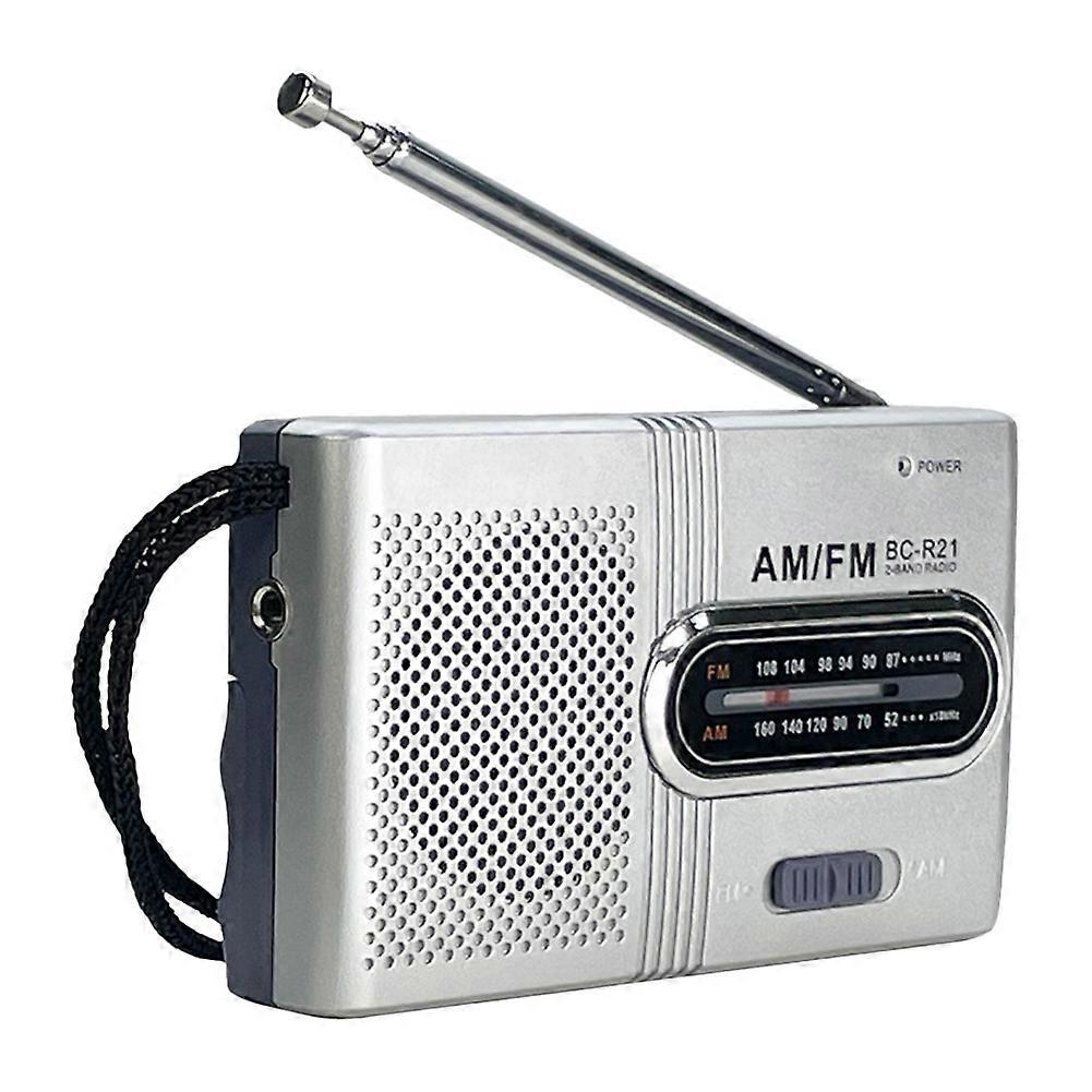 Small Radio for Elderly Vintage AM FM Band Radio Battery Powered Pointer Radio Portable Radio Emergency Radio Receiver for Home