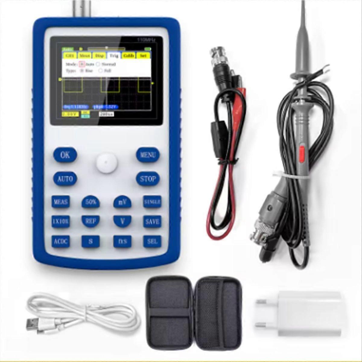1C15 Mini Handheld Oscilloscope Digital Sampling Rate 500MS/S EU PLUG