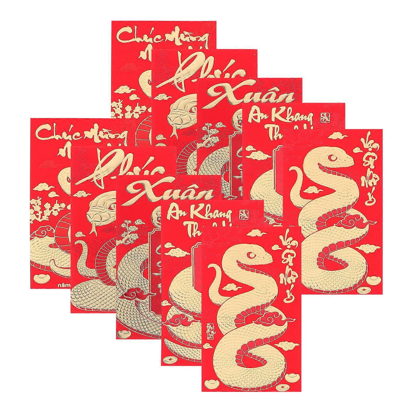 Opening Luck Envelopes Paper Red Envelopes for Storage 36Pcs Snake Year