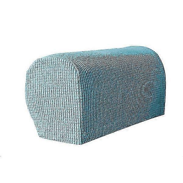 2 pcs/set Non-slip Stretch Sofa Armrest Covers Compatible with Armchairs, Light Blue