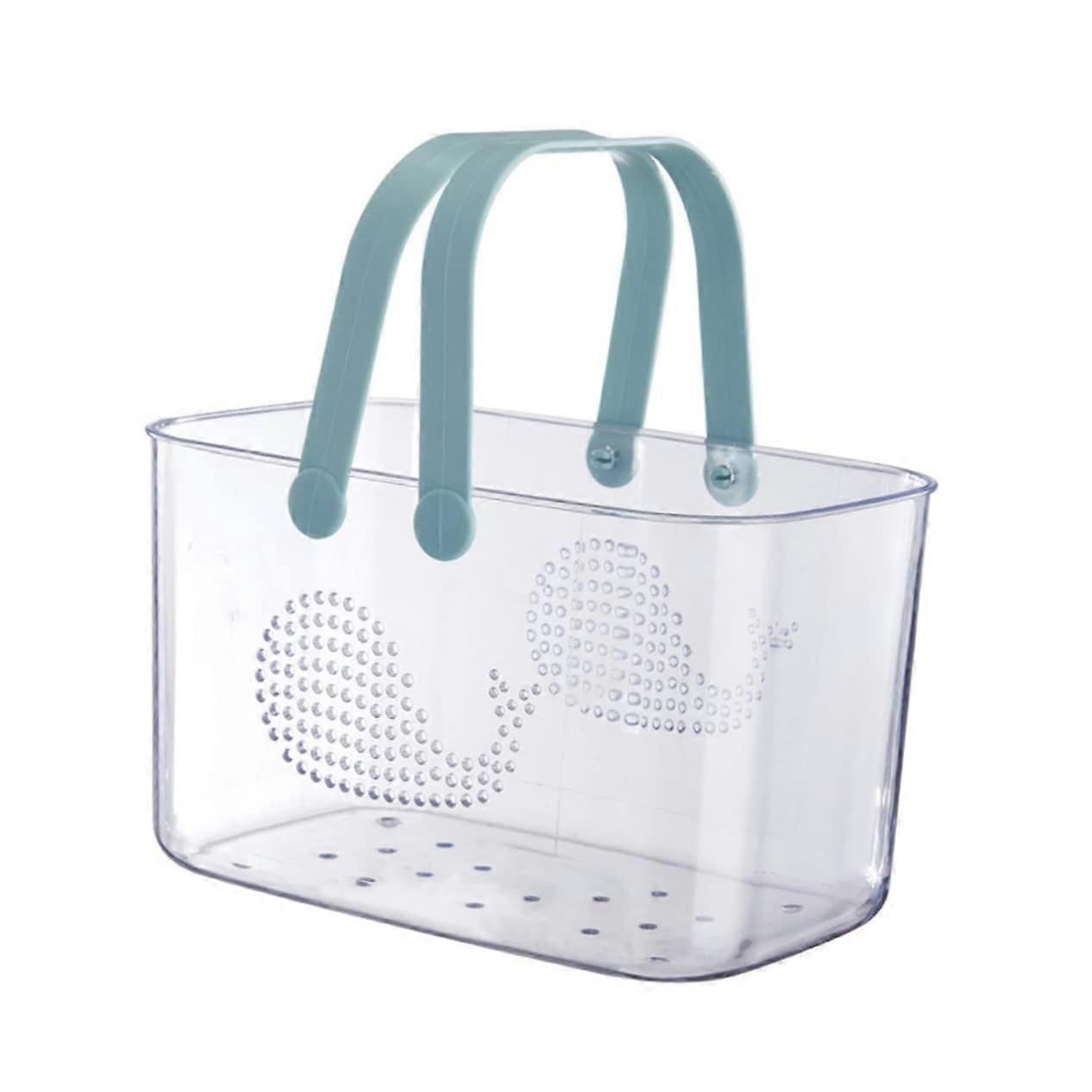 Shower Caddy with Handles Whale Design Quick Drainage Bathroom Storage Basket for Toiletries