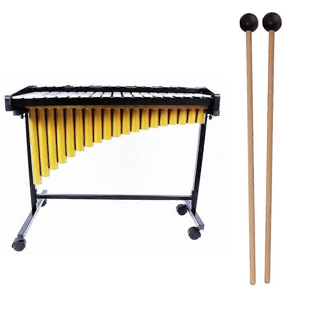 Drumsticks for Small Drum Wooden Stick Rubber Mallet 2Pcs Set