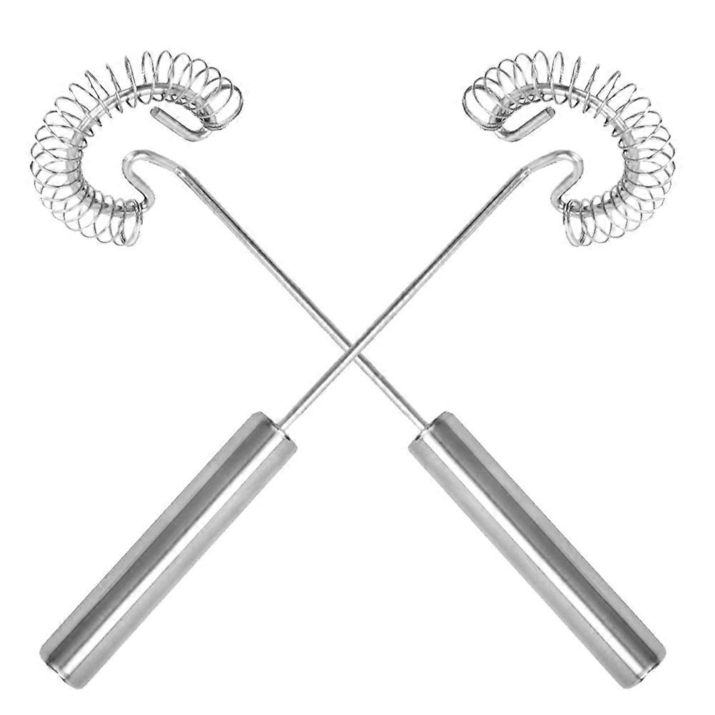 Manual Mixer Egg Whisk Silver Ergonomic for Kitchen Use 10Pcs Set
