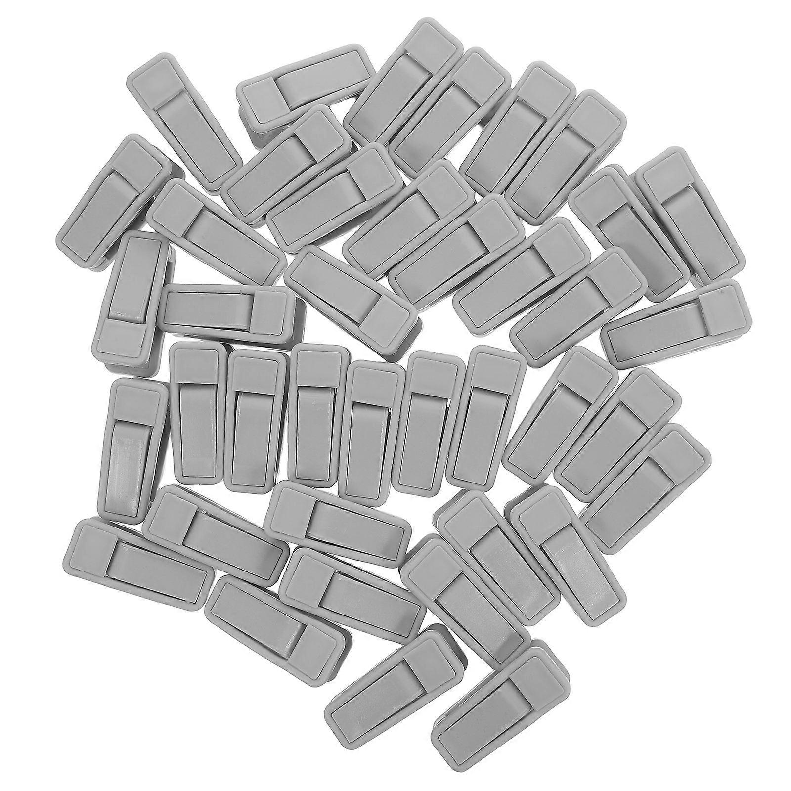Laundry Hanger Clips for Clothes Hanging 40Pcs Plastic Clips Grey