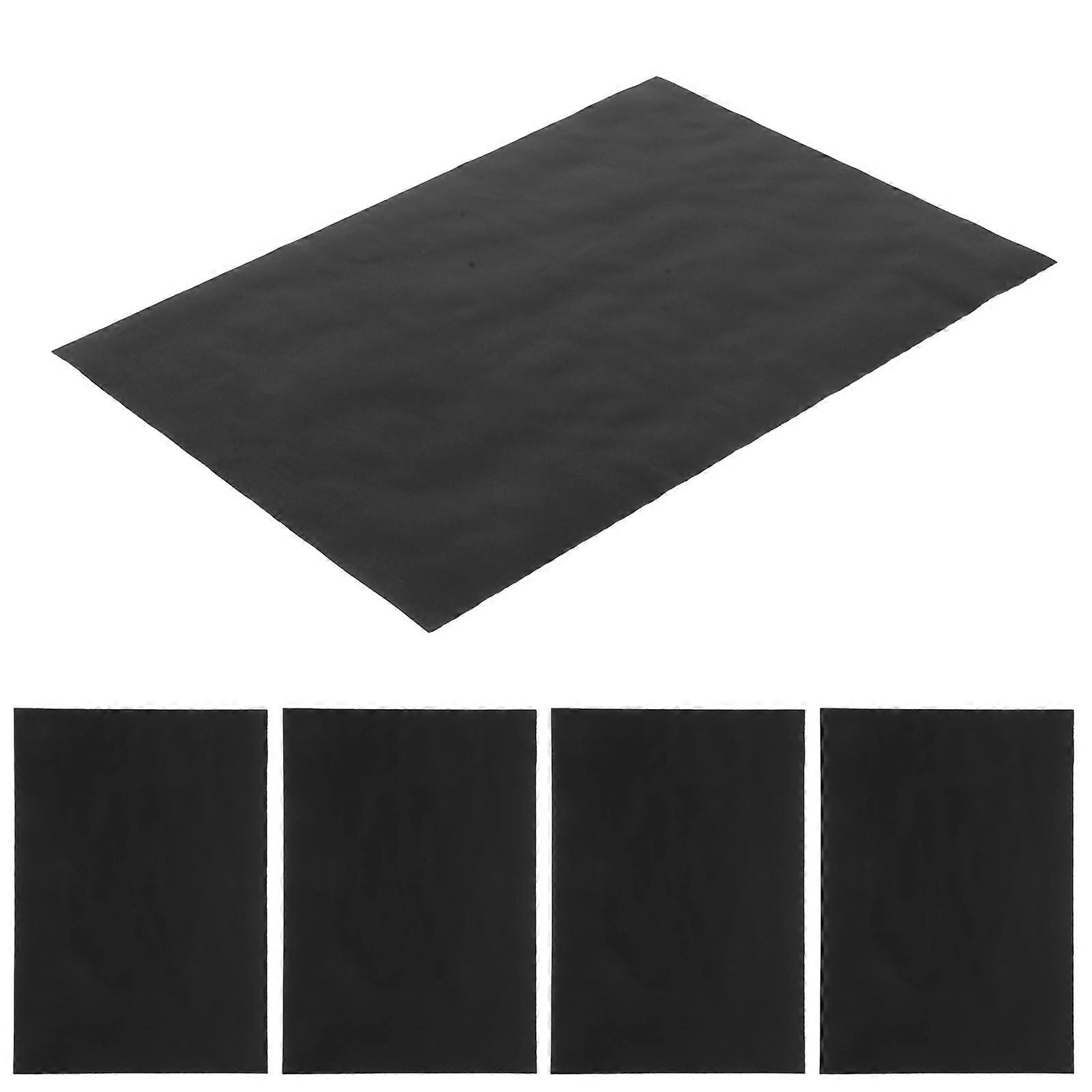 Train Road Track Stickers Black Paper for Model Layout 5 Sheets Set