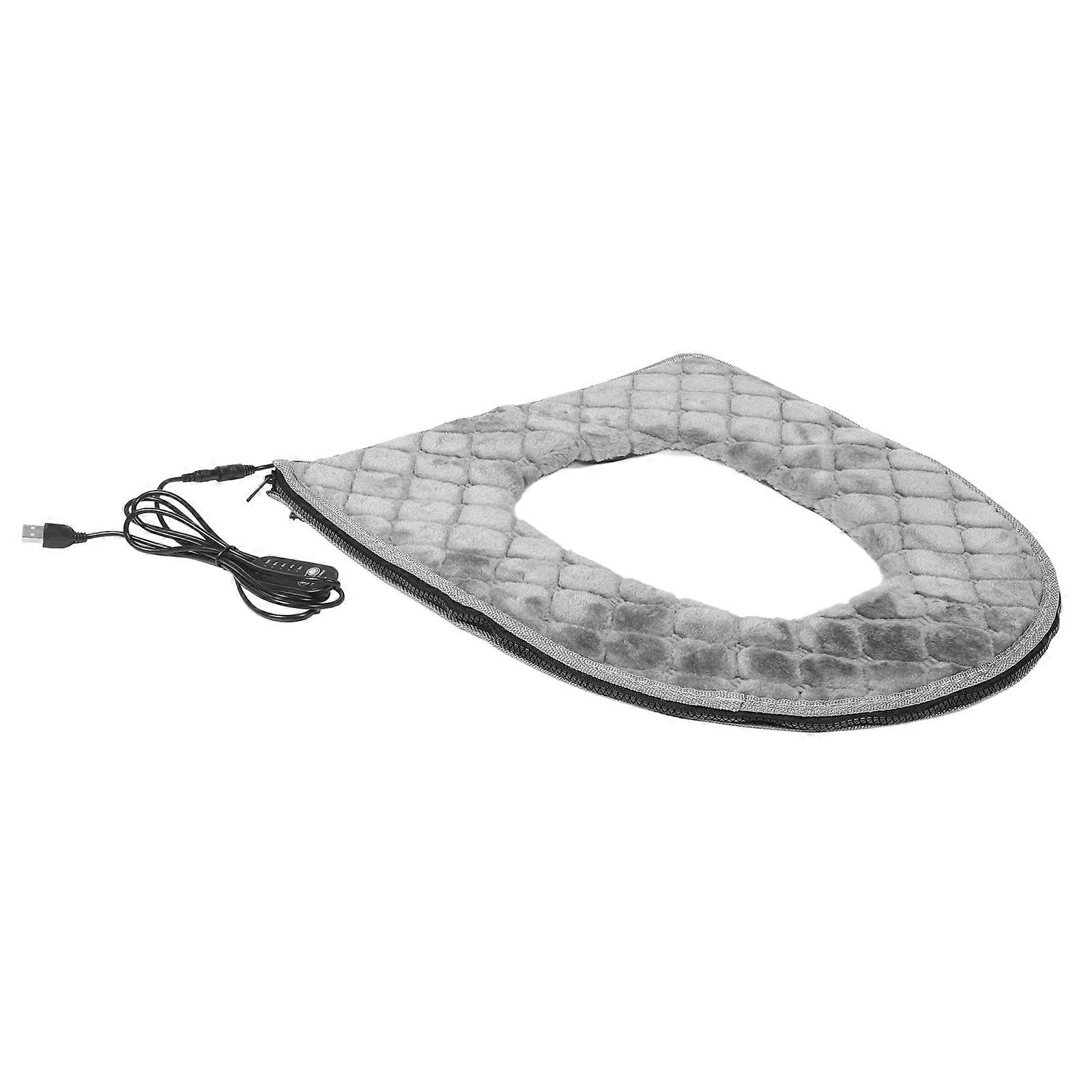 USB Heated Toilet Seat Pad for Home Use with Soft Cushion