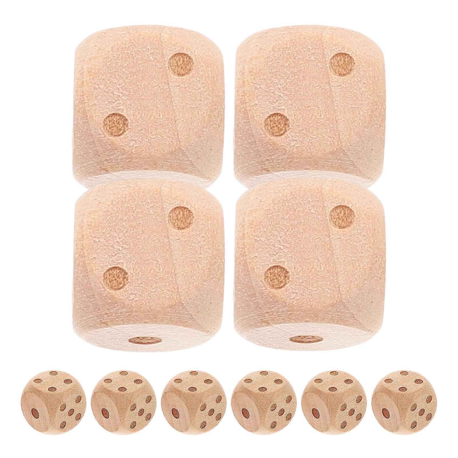 Wood Party Dices for Playing 100Pcs Compact Entertainment Bulk