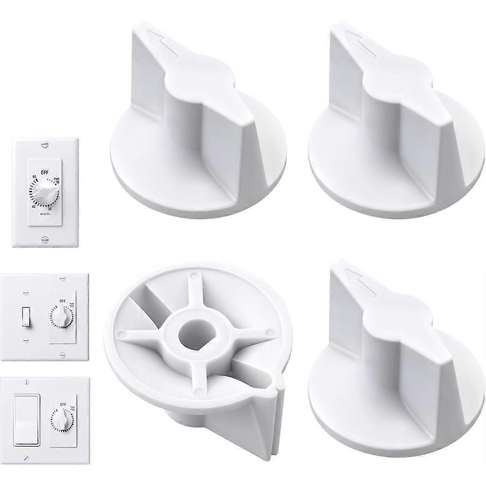 4 Pack Timer Switch Knob Replacement Wound Compatible for 146MT574 Timer Knob, FD Series Spring Wound Timer