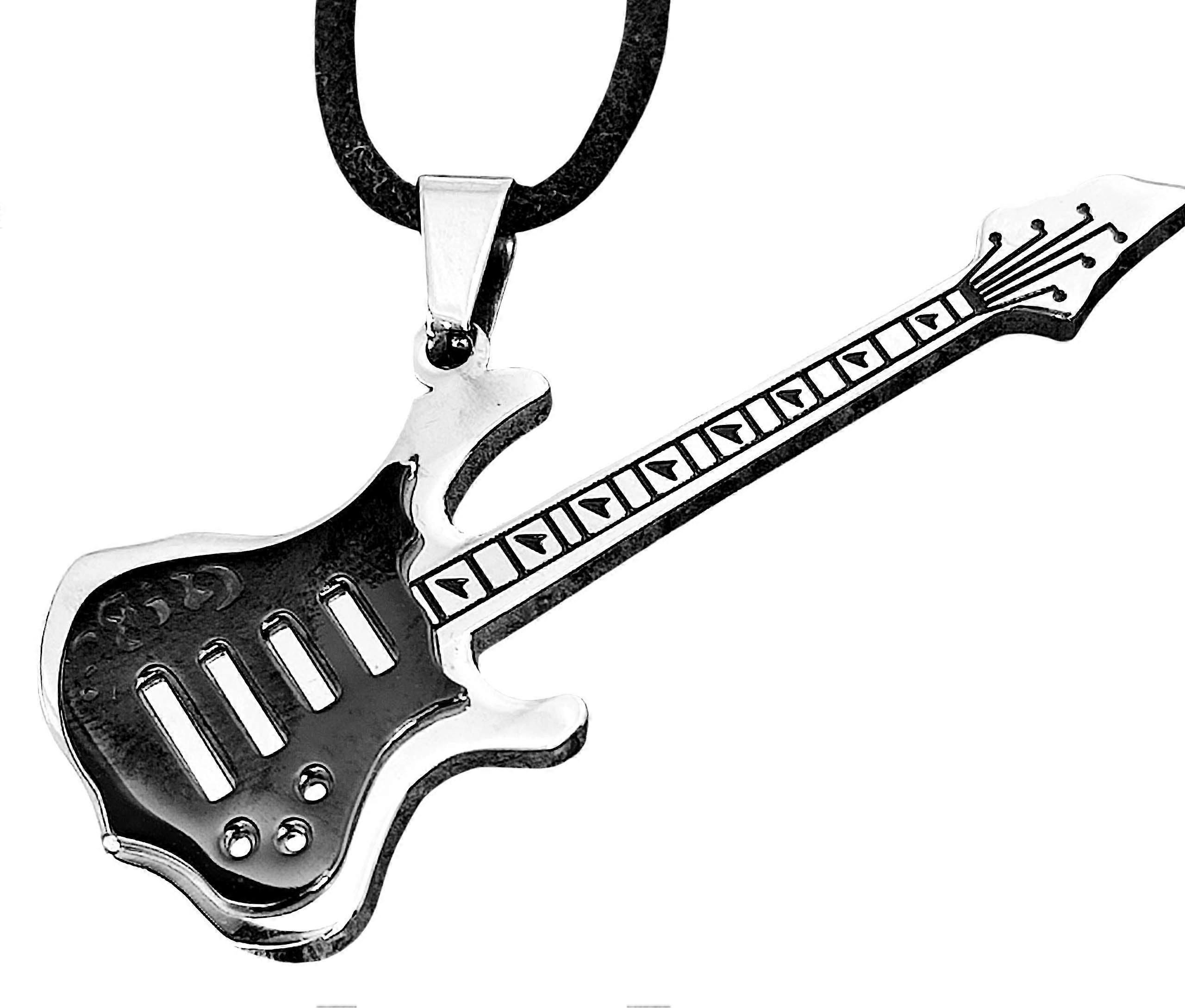 Gitarre 1 Mit Panzerkette - Edelstahl