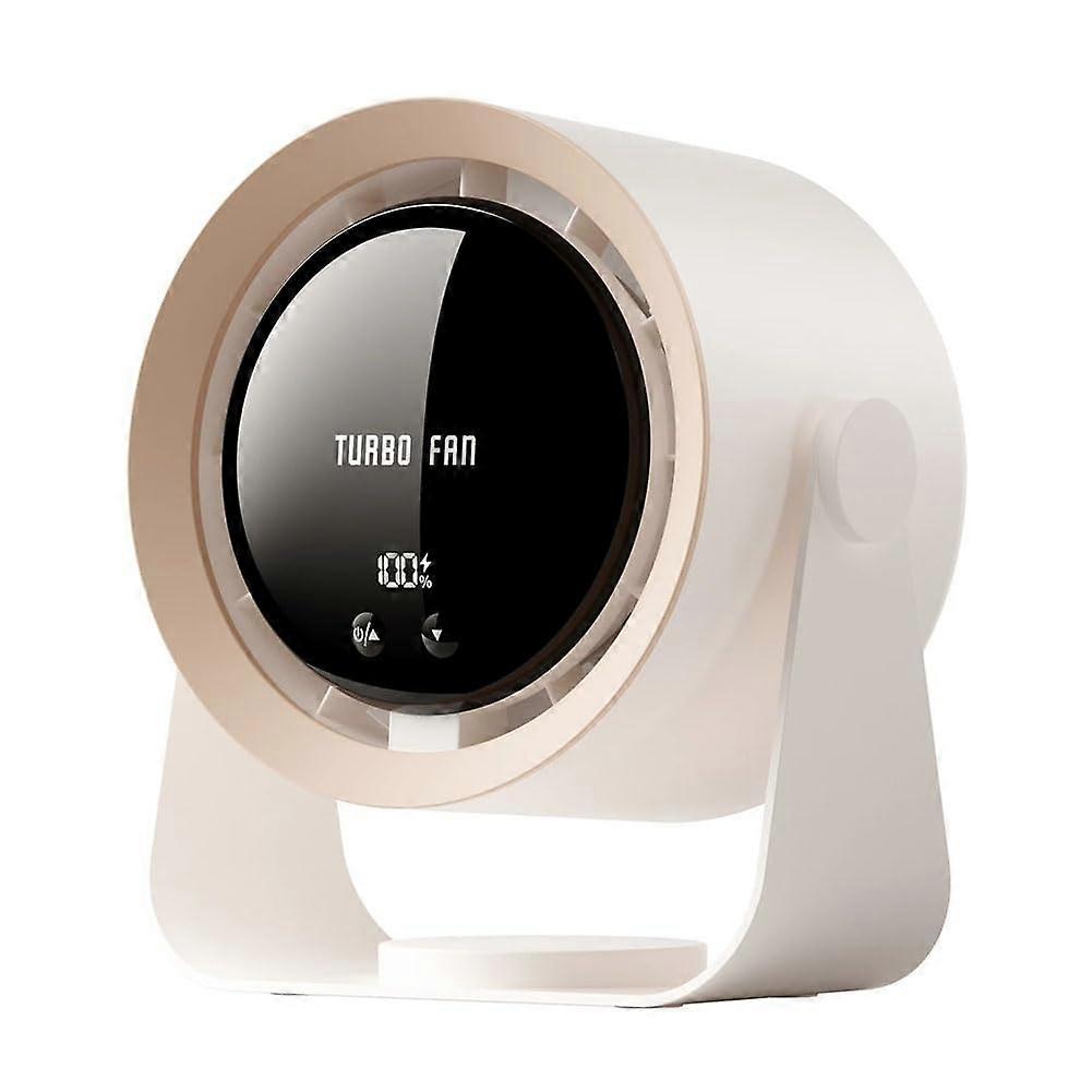 Electric Turbo Fan Wall Mounted USB Rechargeable Cool Air Circulation Fan No Ceiling Fan Needed Compact Modern Style