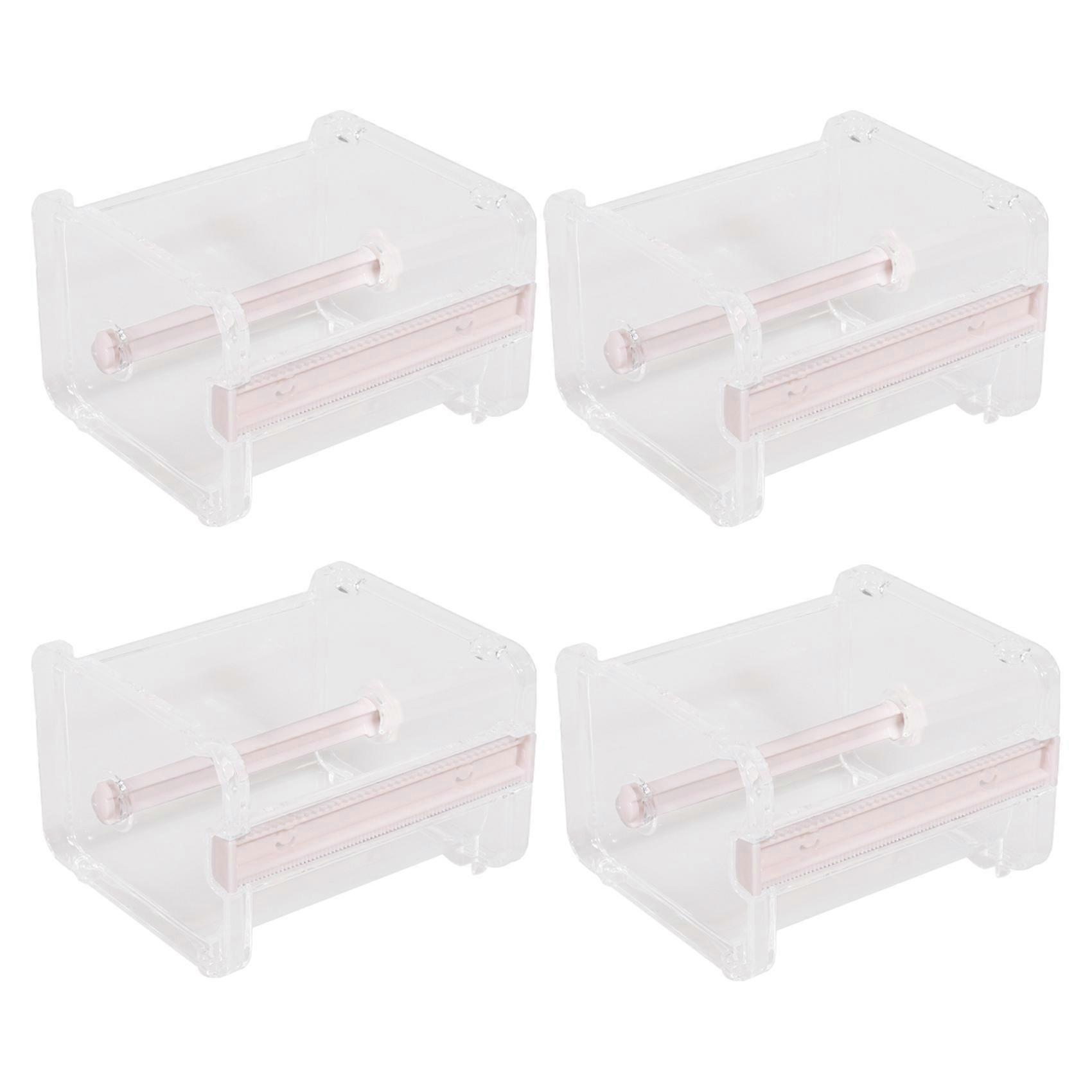 4 Pack Transparent Visible Desktop Multi Washi Masking Tape Dispenser