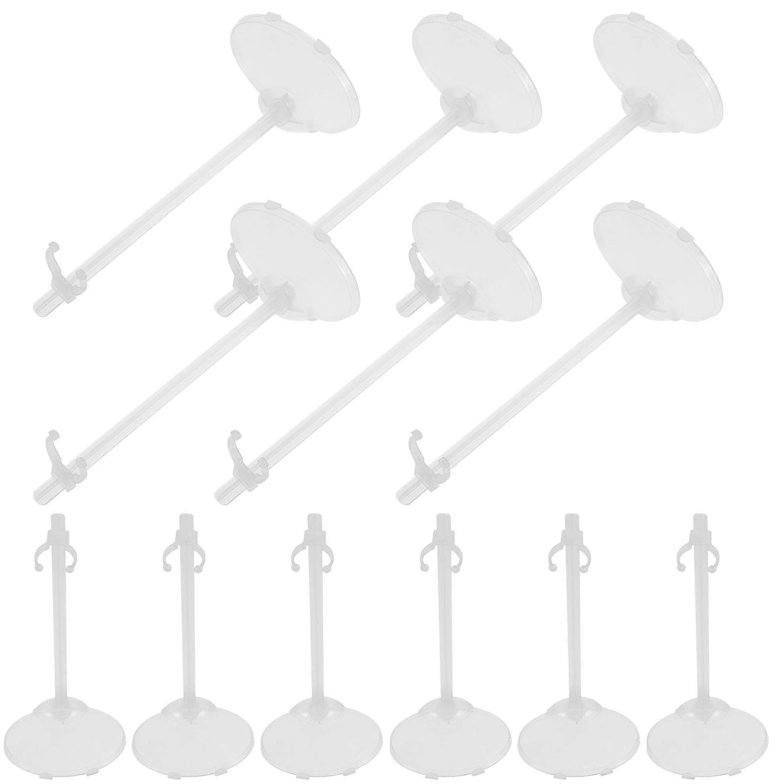 Clear Doll Display Stand Doll Holding Stand for Display 90Pcs Set