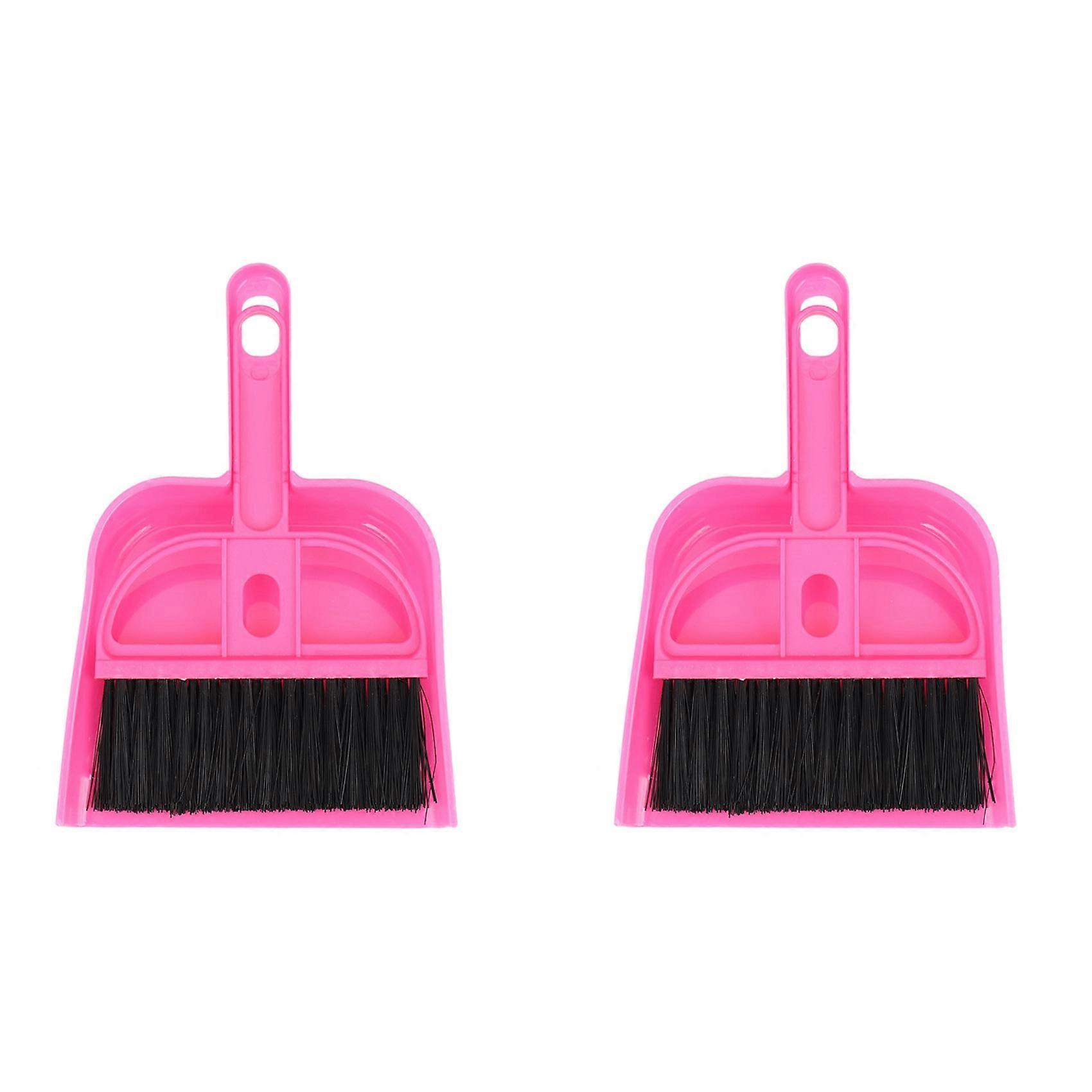 2X Mini Car Keyboard Cleaning Whisk Broom Dustpan Set