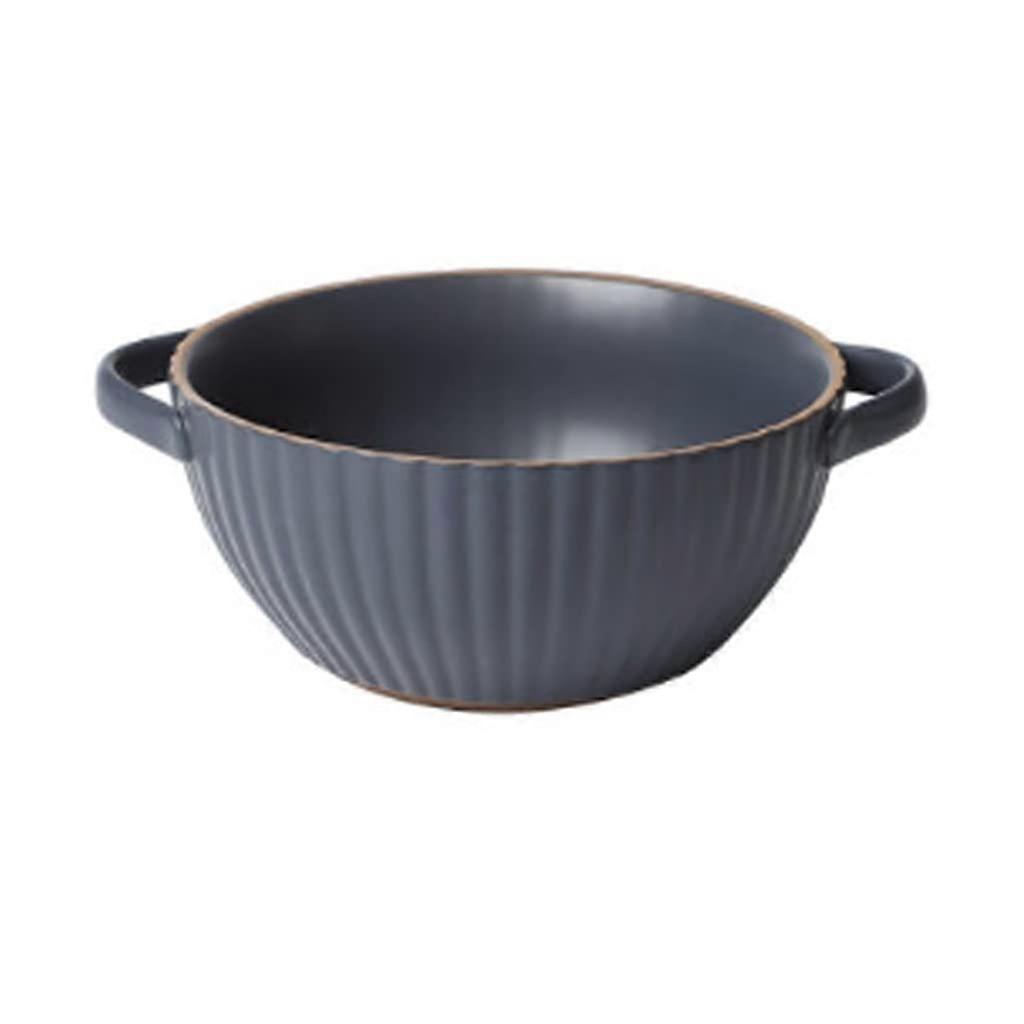 Large Ceramic Soup Bowl with NonSlip Base, EasyClean Glaze, Creative Noodle Bowl for Home