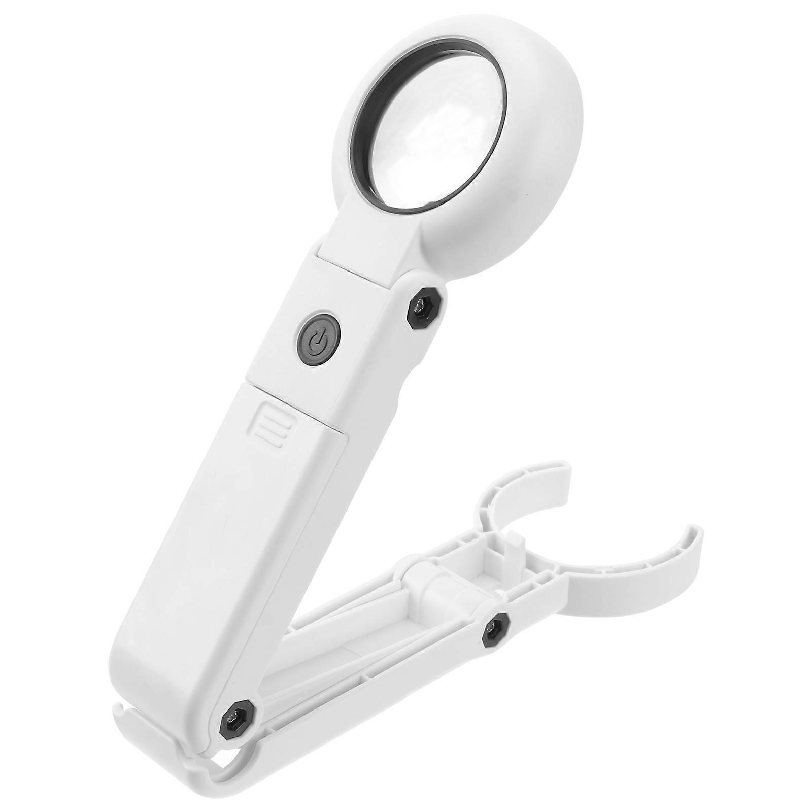 USB Charging Magnifying Glass for Reading 2Pcs LED Lights Handheld