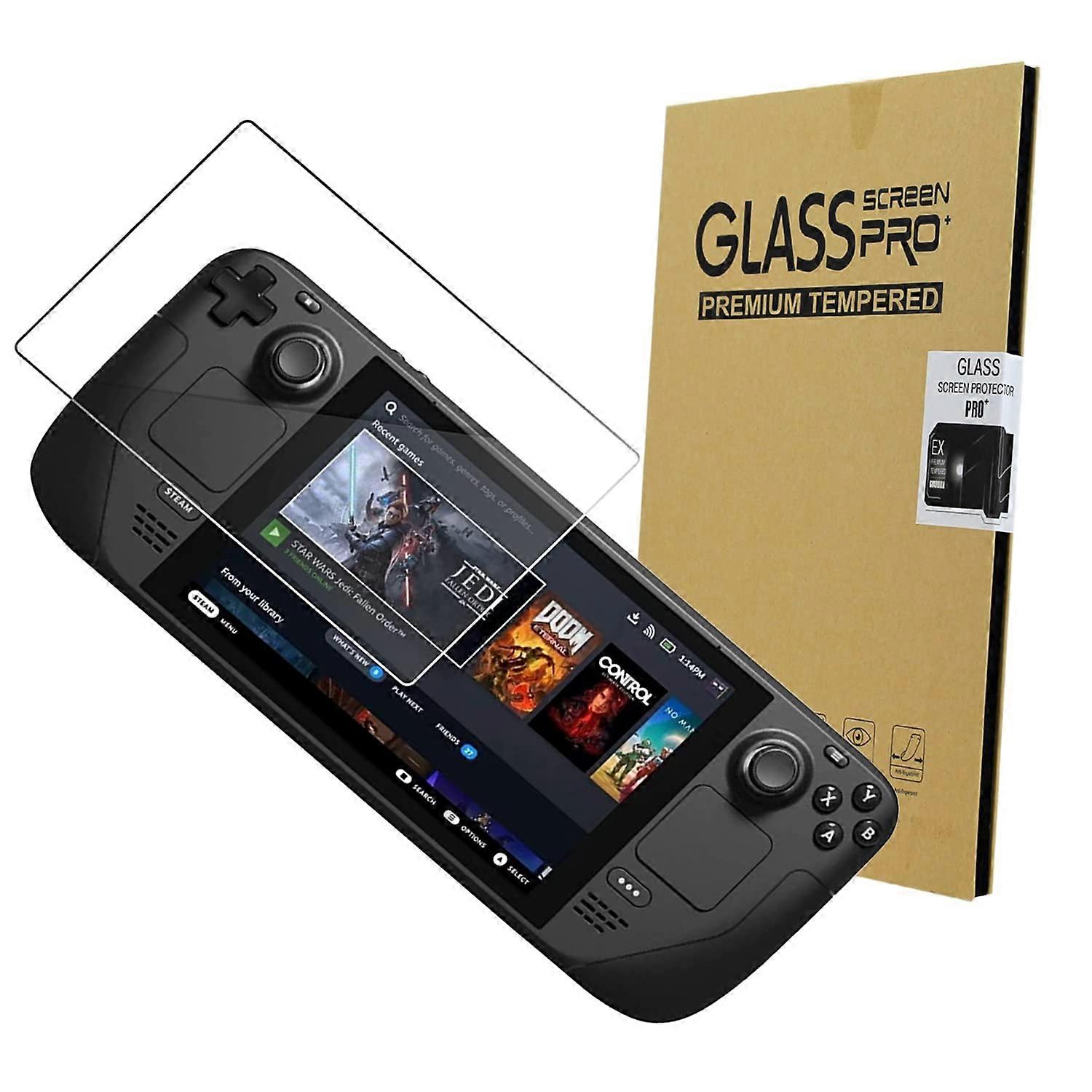 Tempered Glass Screen Protector 9H Scratch Resistant Full Coverage Shatterproof for Steam Deck
