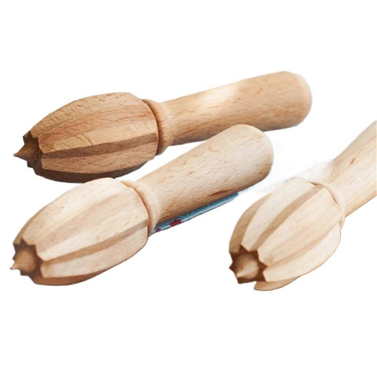 Wooden Citrus Reamer Manual Lemon Juicer with Ergonomic Grip for Efficient Juice Extraction