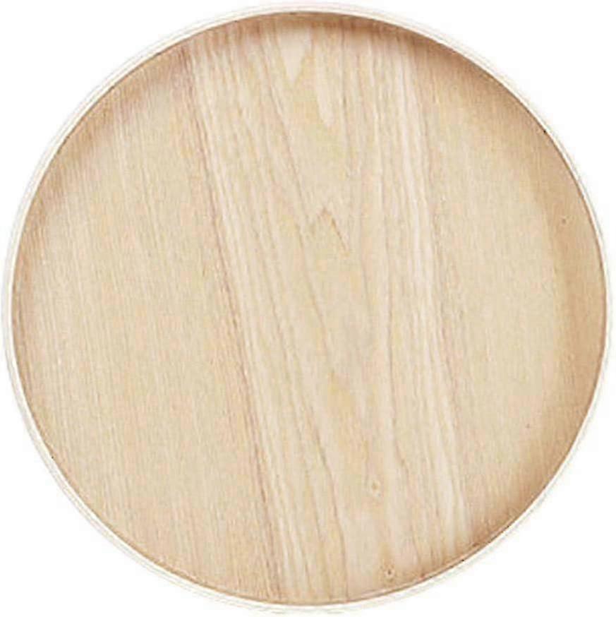 Natural Bamboo Round Serving Tray For Any Occasion