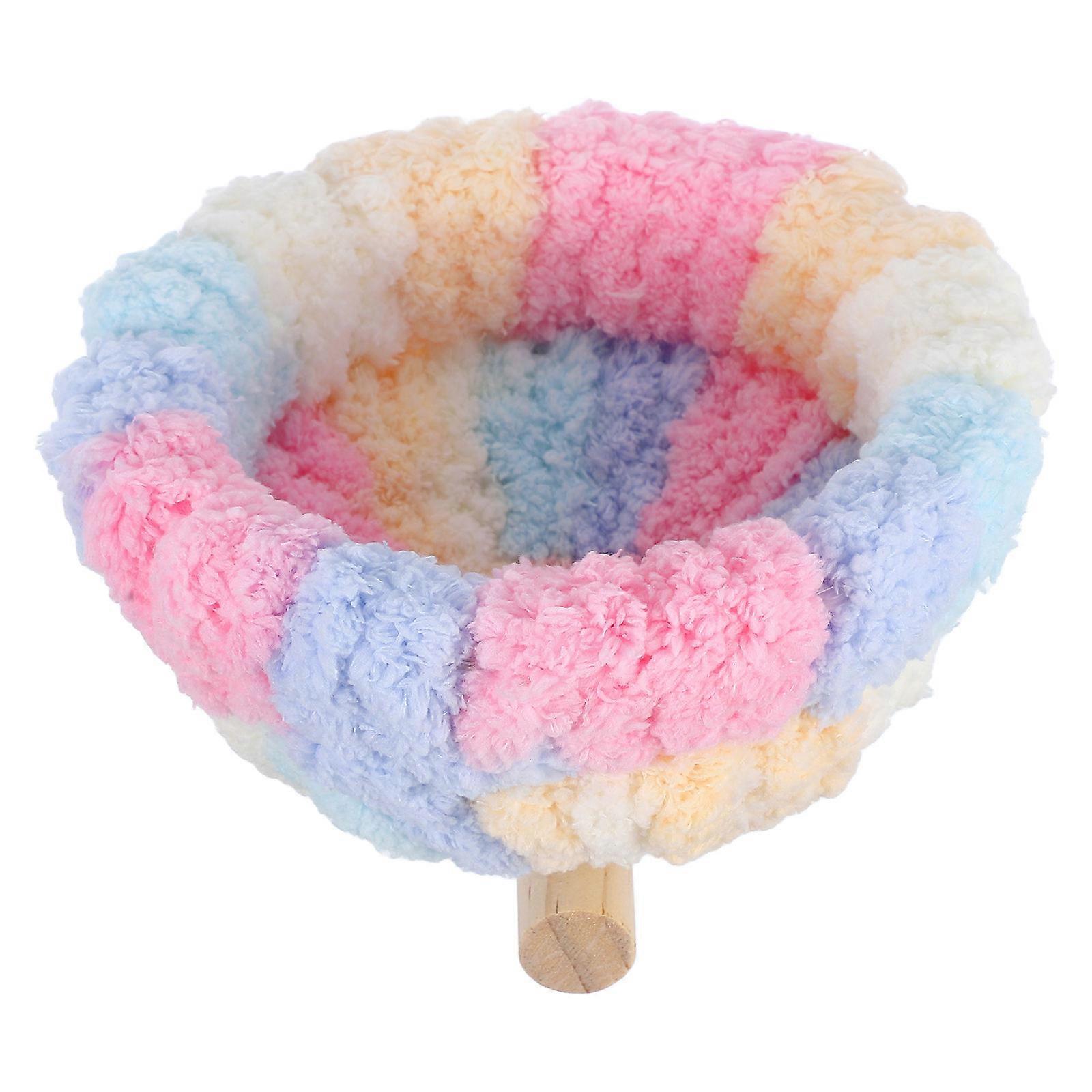 Parrot Perch Stand with Nest for Bird Comfortable Warm Cotton Rest Nest