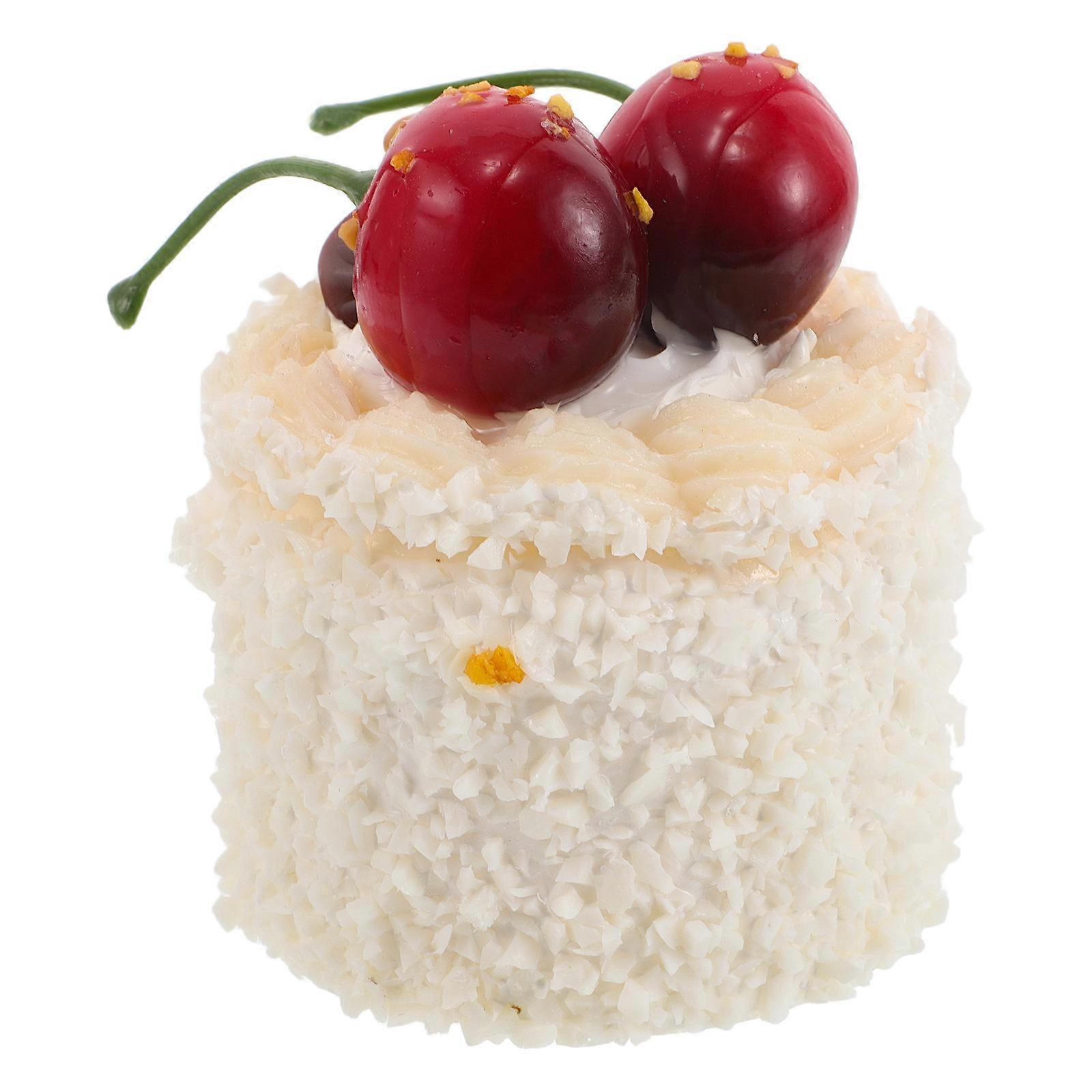 Artificial Cake Magnet Fake Cake Magnet Decor for Refrigerator Multi PU