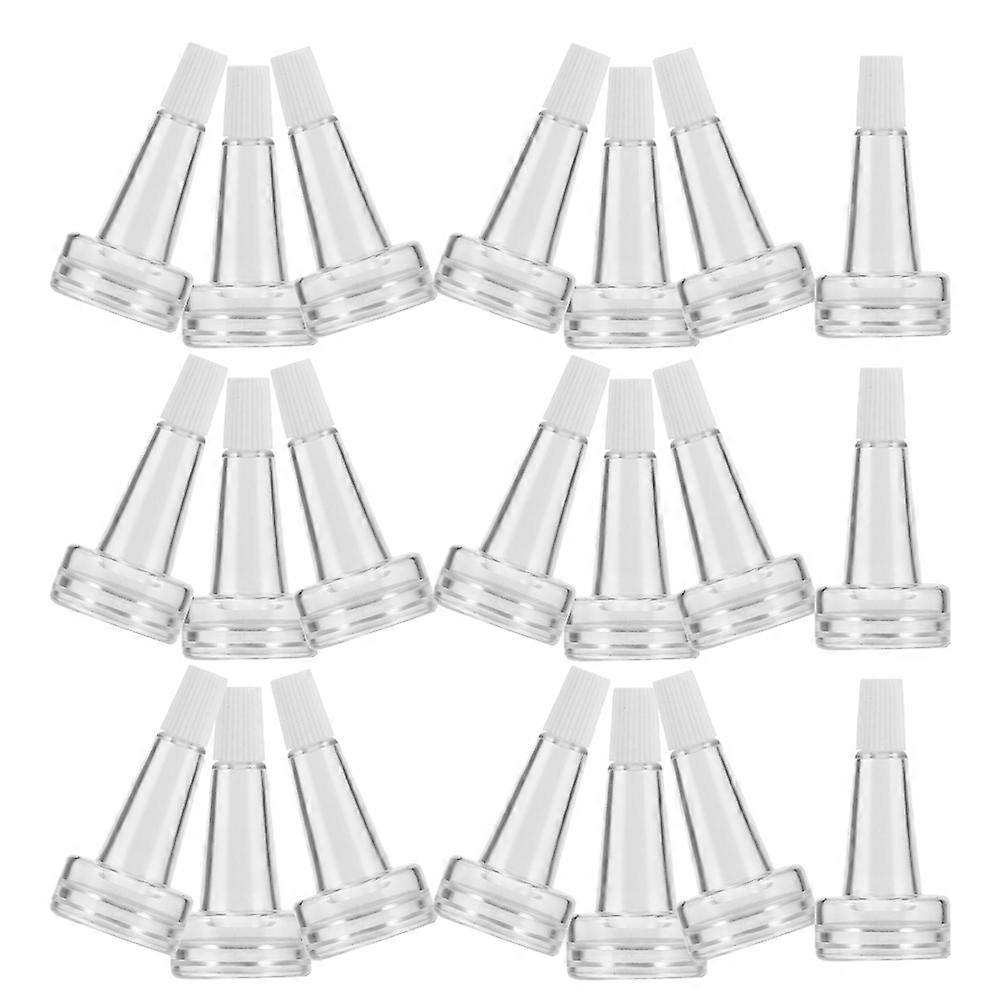 Transparent Vial Bottle Plastic Cap for Essence Bottle 50Pcs