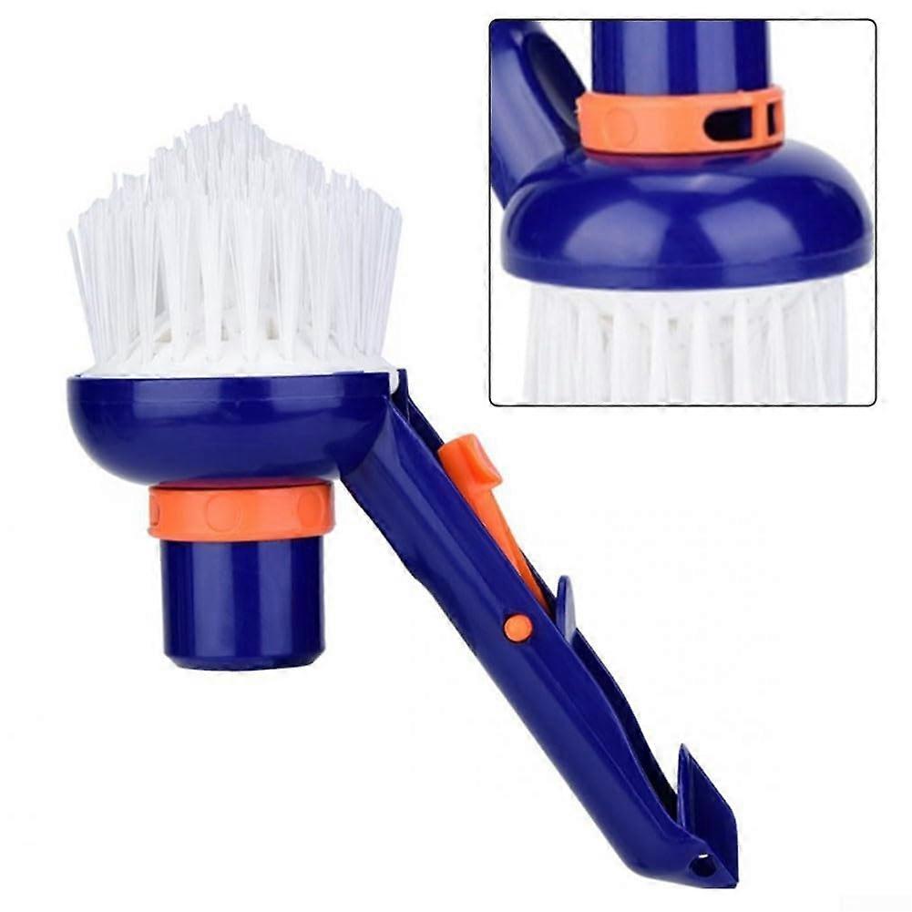 Pool Brush with Fine Nylon Bristles, Compact Durable Design for InGround and AboveGround Pools