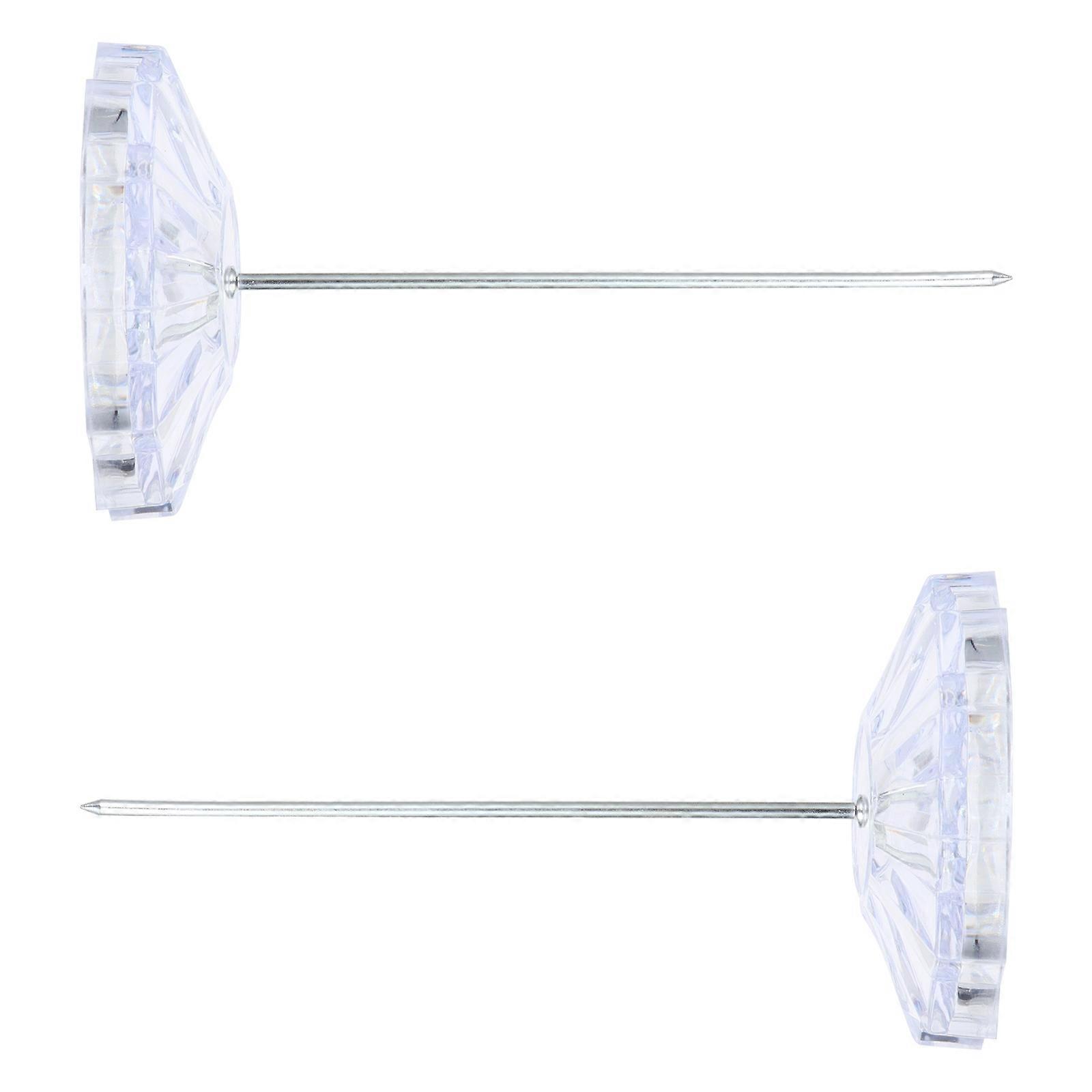 Bill Fork Receipt Holder for Holding Use 2Pcs Transparent Plastic Desk Accessory