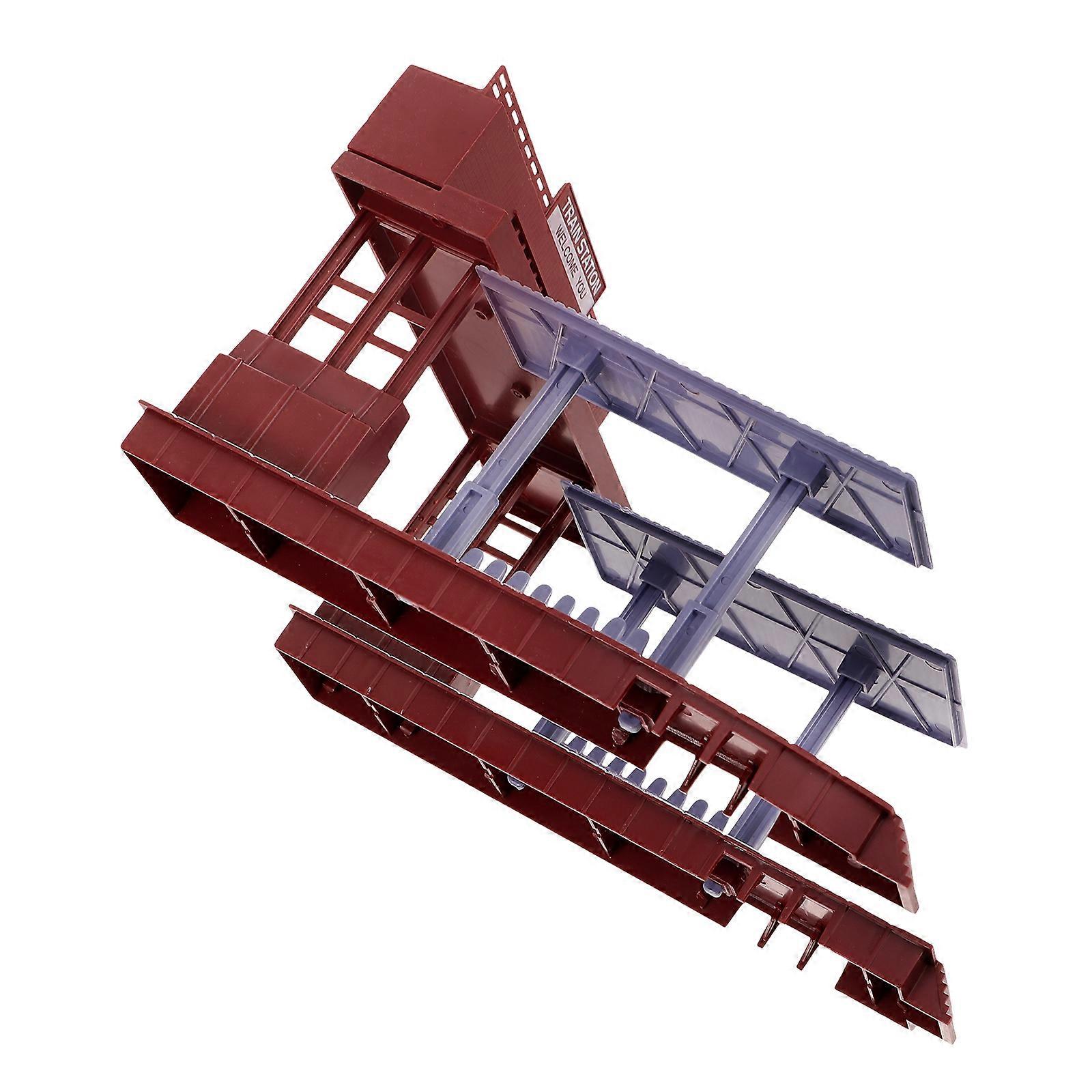 Simulation Station Platform Model Realistic Design With Rectangular Shape For Train Track Accessory And Creative Scenes 1Pack