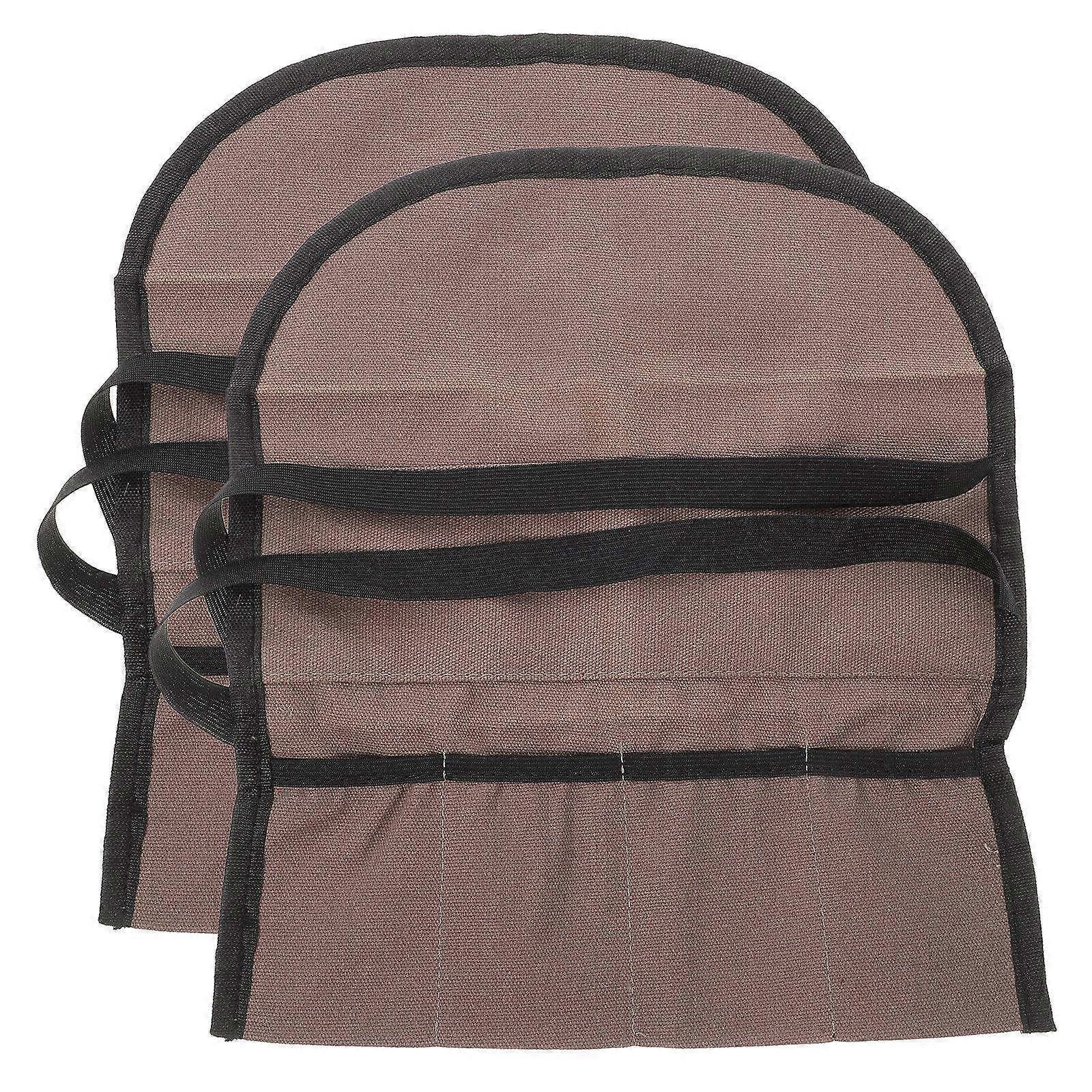 Tool Roll Pouch Organizer Waxed Canvas Tool Roll Men Storage For Hand Tools 2Pcs