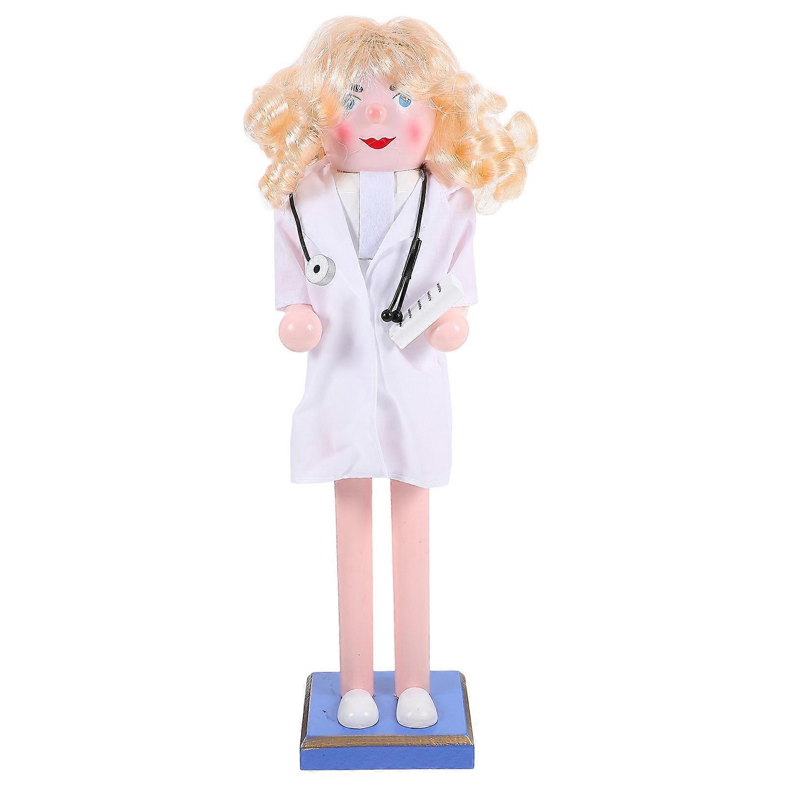 Christmas Nutcracker Figure Nurse Nutcracker Model for Kids