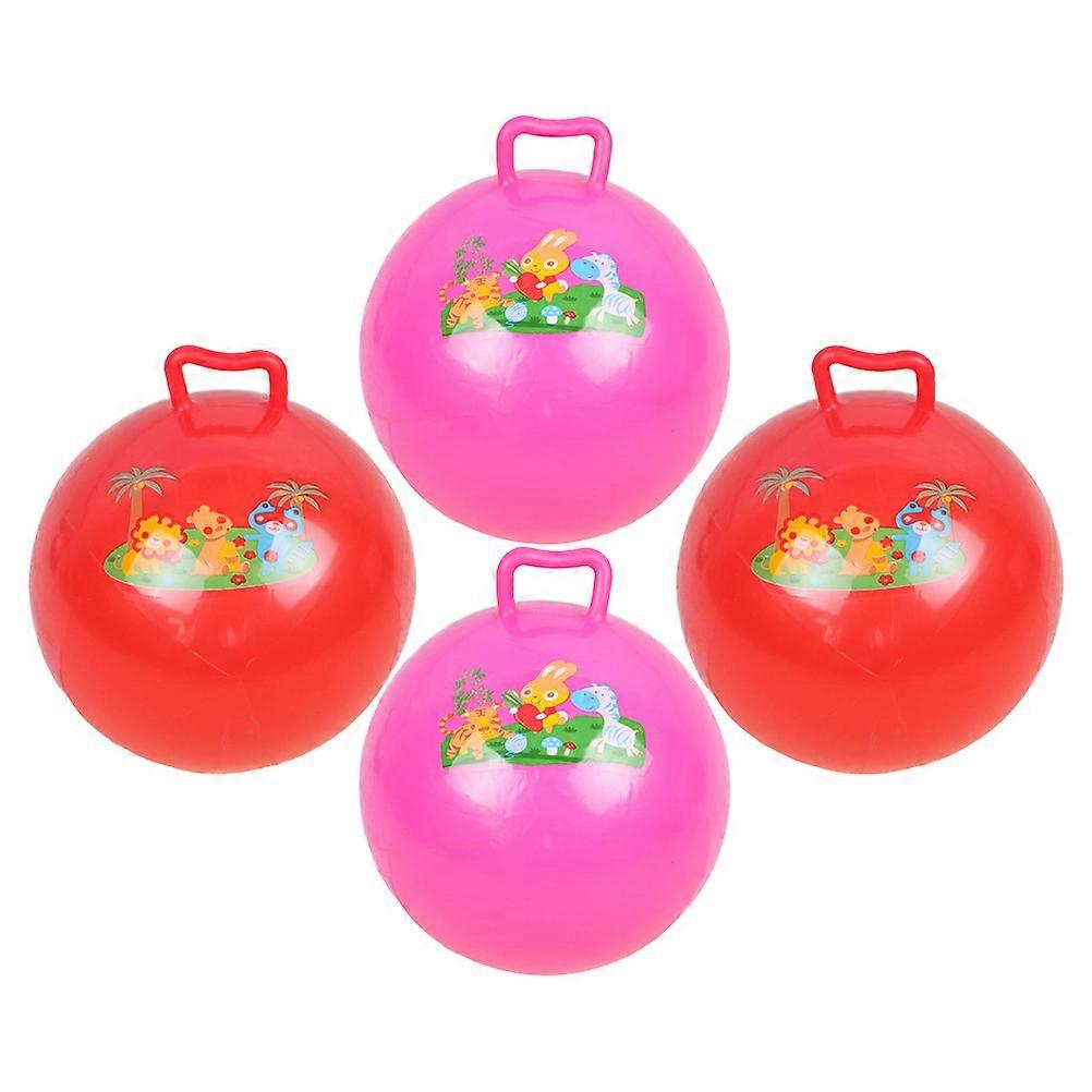Cartoon Pattern Ball Kids Inflatable Exercise Ball for Playing 16Pcs