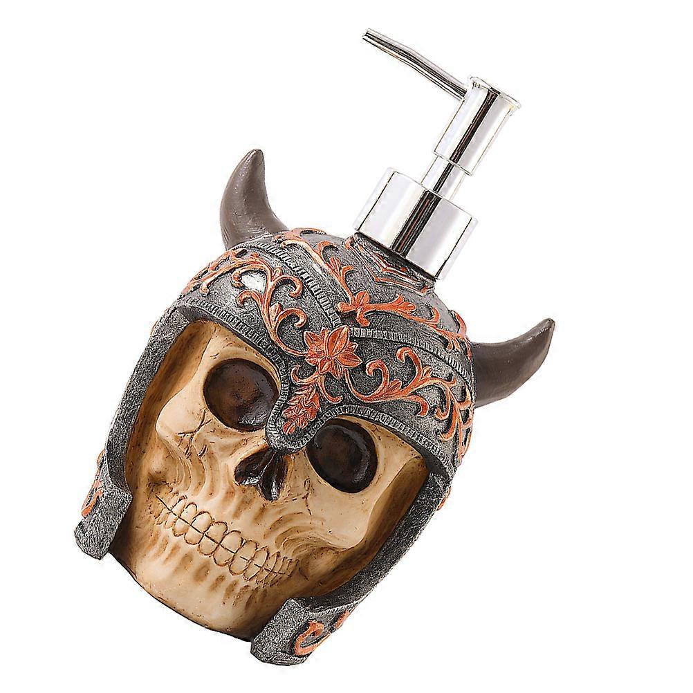 Press-Type Bottle for Shower Gel with 2Pcs Skull Pump Refillable Bottles