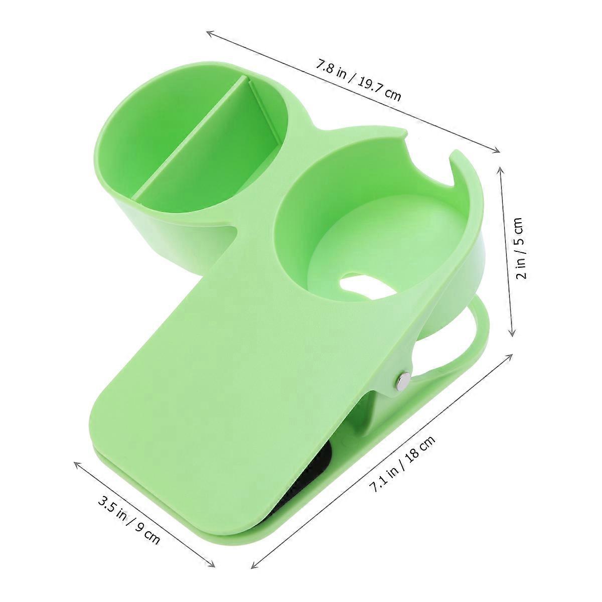 Green Cup Holder Clip Table Side Clamp for Storage Use