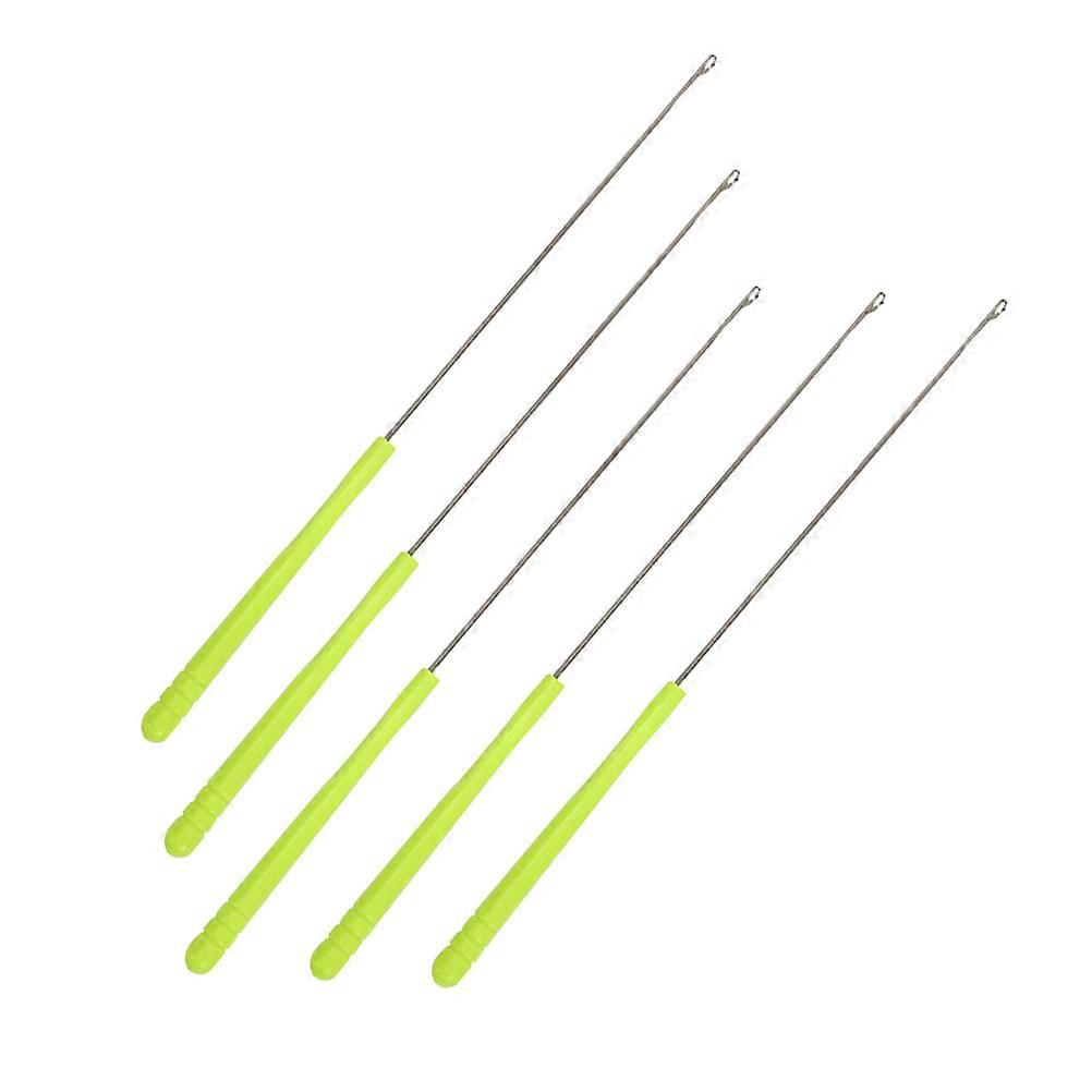 Crochet Hooks Braiding Yarn Braiding Tools Green 5Set Knitting Diy Projects