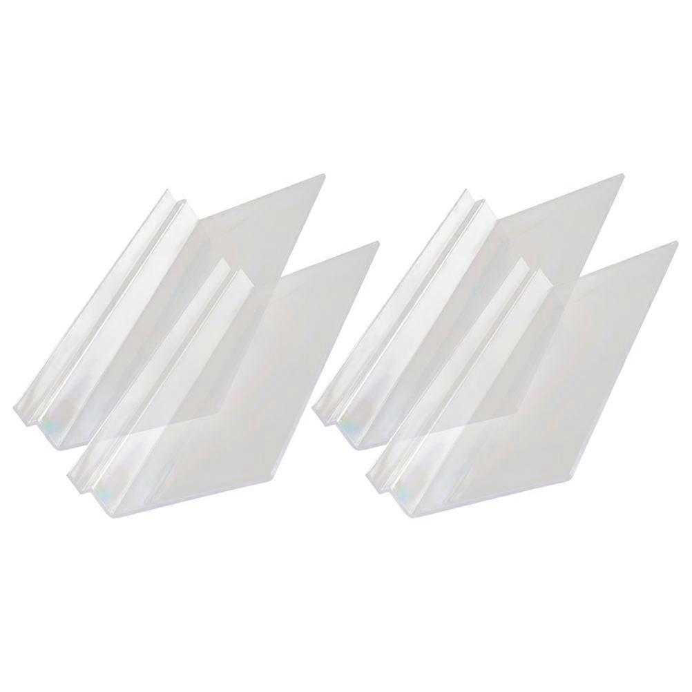 Transparent Plastic Shoe Shelves for Wall Display 4Pcs Set