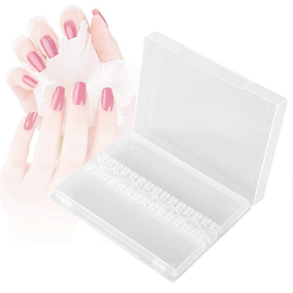 Nail Drill Bit Holder with 14 Slot Organization, Compact Clamshell Storage Box, Secure Closure