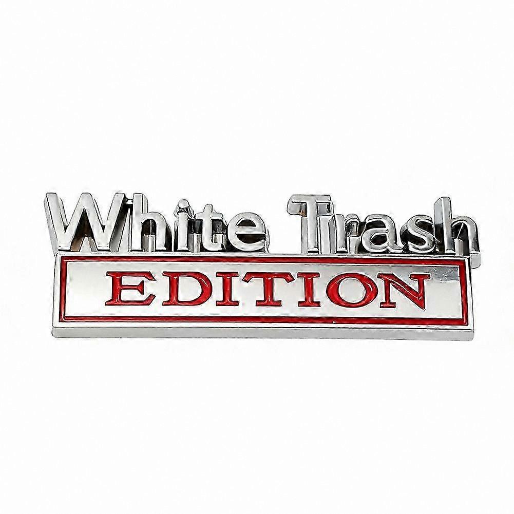 3D Car Stickers White Double-Sided Waterproof Rust-Proof Decorative Decals