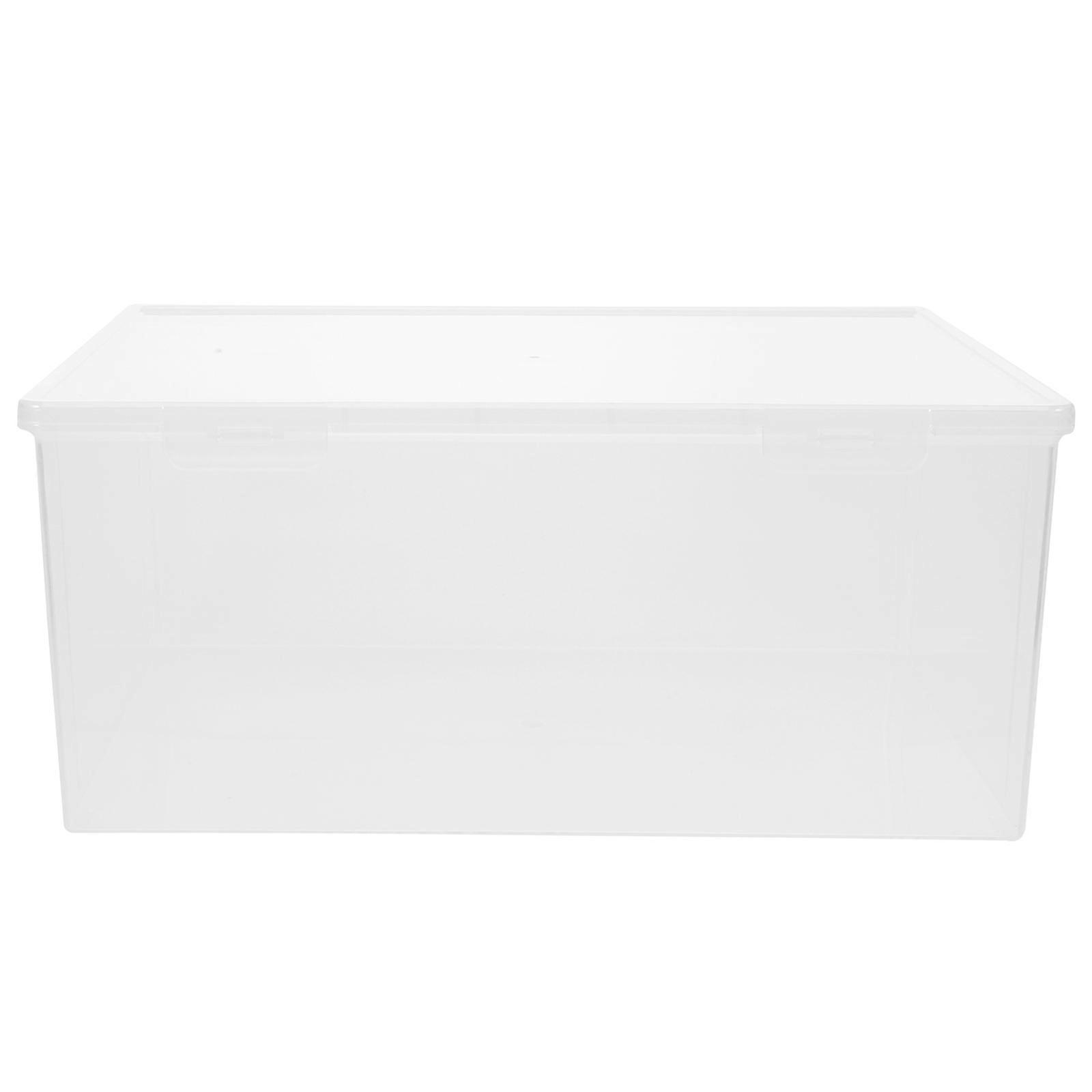 Sneaker Organizer Shoe Container Stackable For Under Bed Storage In Transparent Material Featuring Moisture Resistant Design And 1Pack Size