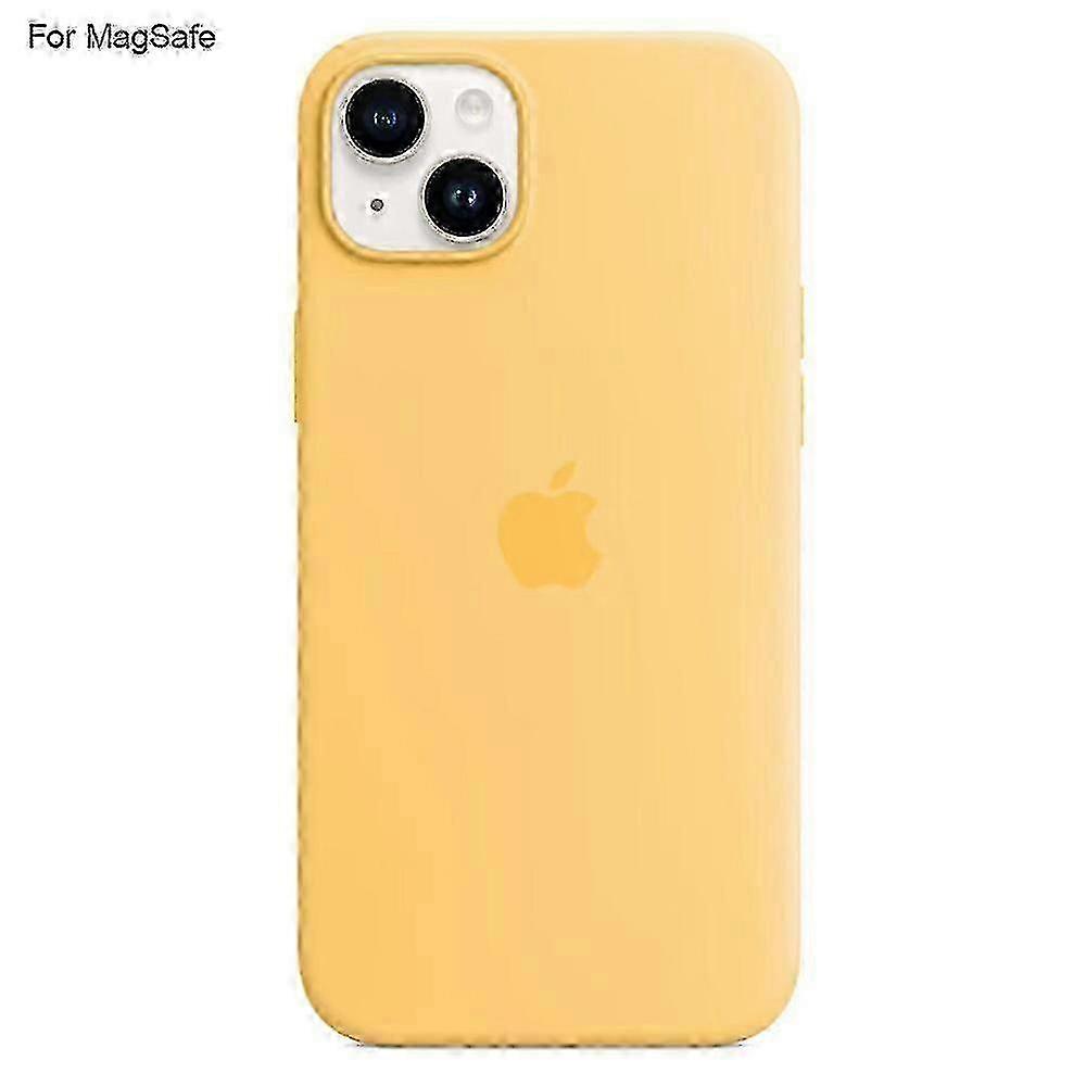 For Iphone 14 Plus Case Compatible With Magsafe Liquid Silicone Phone Back Cover [induction Popover]