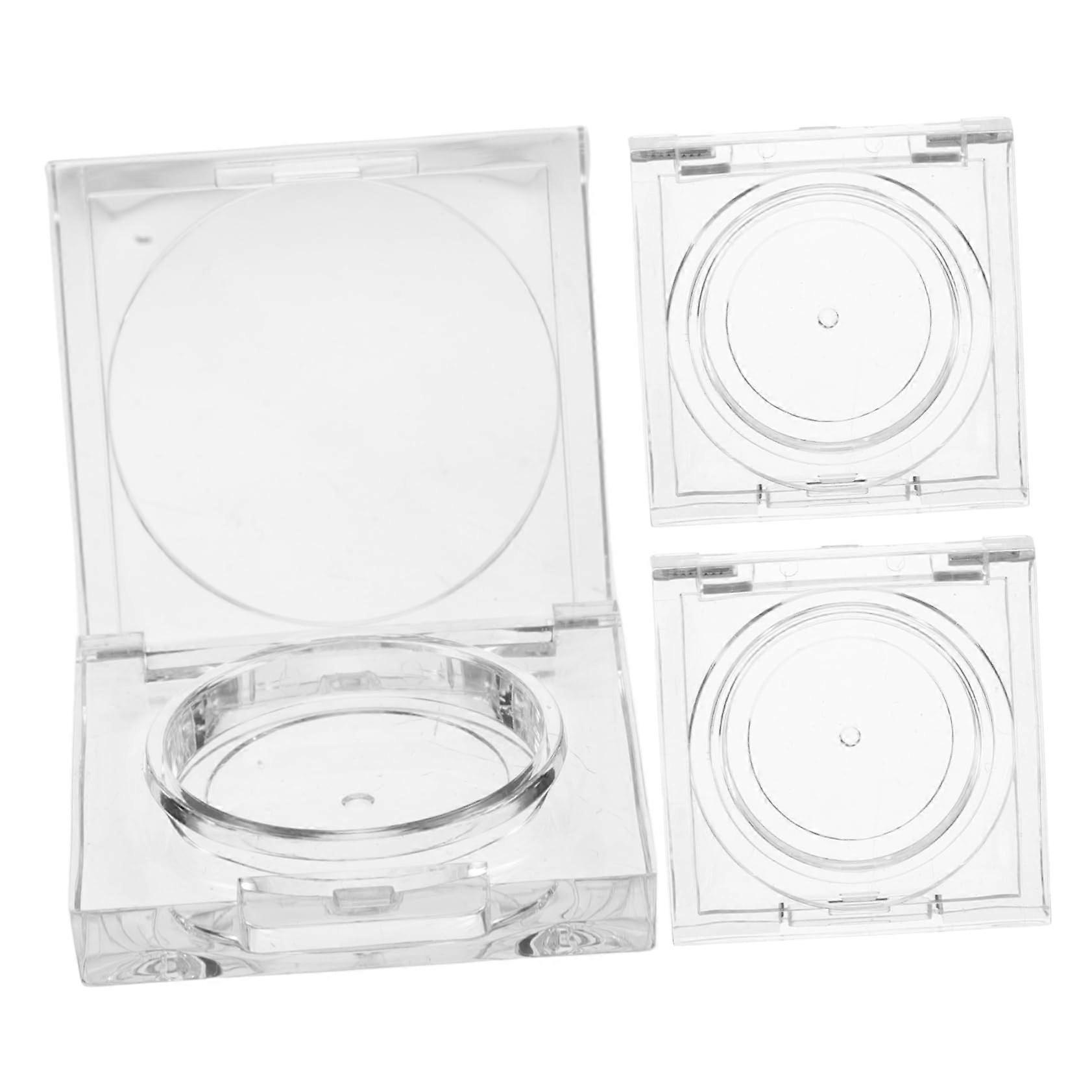 Transparent Empty Eyeshadow Palette Set with Lids, Refillable Cosmetic Containers for Lipstick and Blush