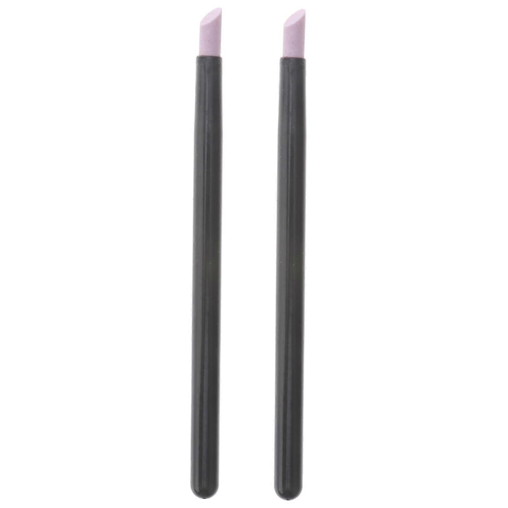 2pcs Quartz Cuticle Pusher Tool for Precision Nail Care, Washable and Reusable