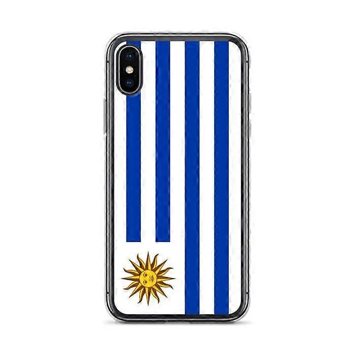 Phone Case – Flag of Uruguay – Compatible with iPhone X – Soft Case – Durable and Shockproof - Silicone - Pixelforma
