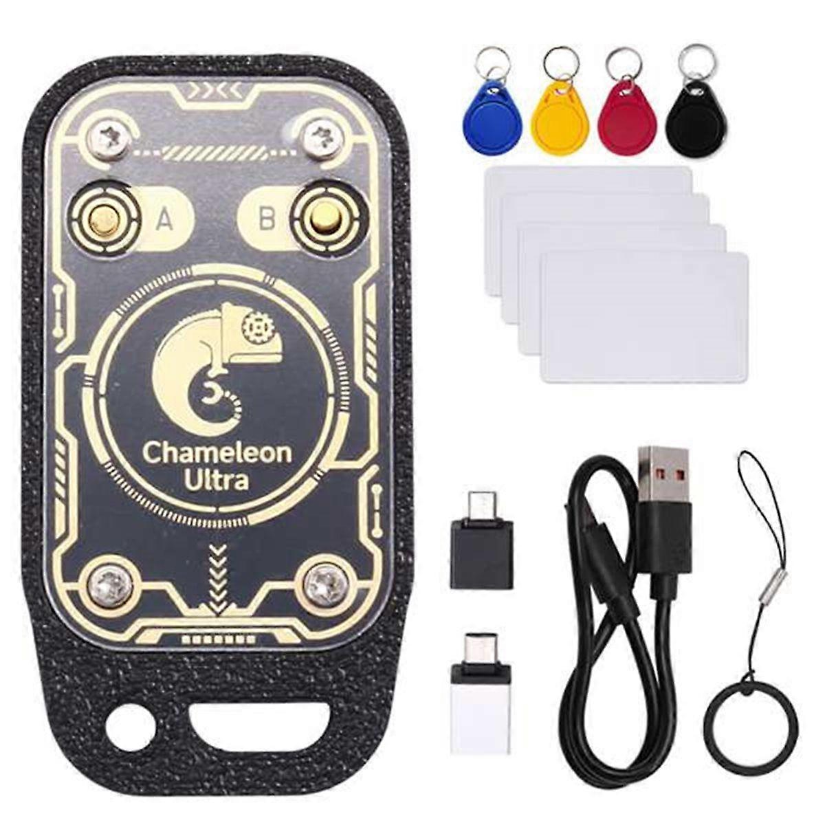 Chameleon Ultra Plus RFID Smart Card Emulator Reader+4XUID Keychain/CUID Card IC ID Card Decode Res
