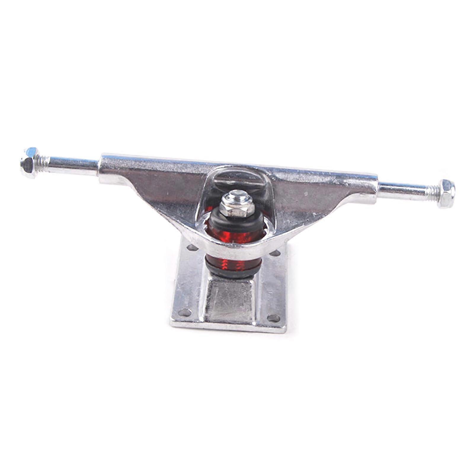 Aluminum Alloy Skateboard Trucks with Quick Turning Response and Shockproof Stable Structure Silver